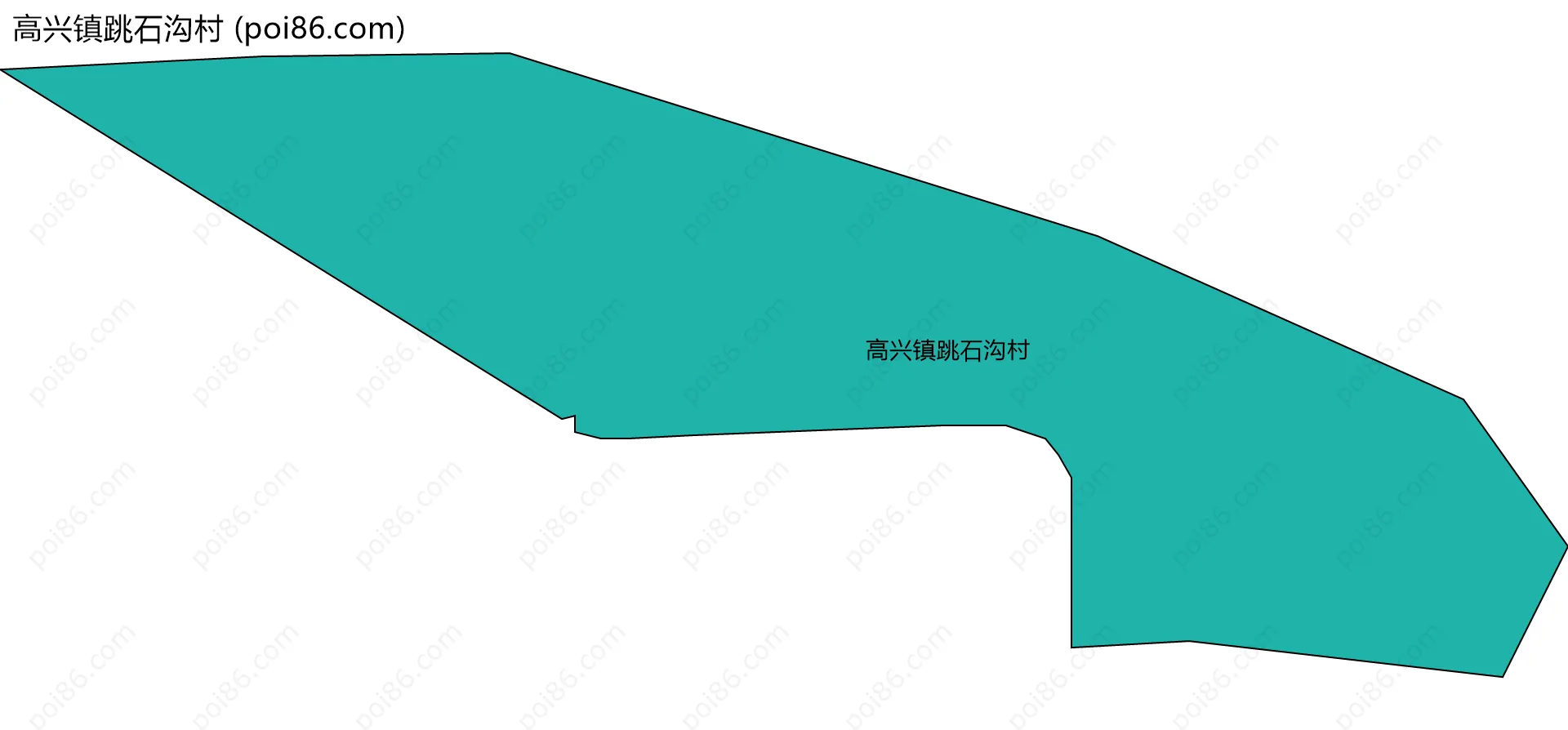 高兴镇跳石沟村边界地图