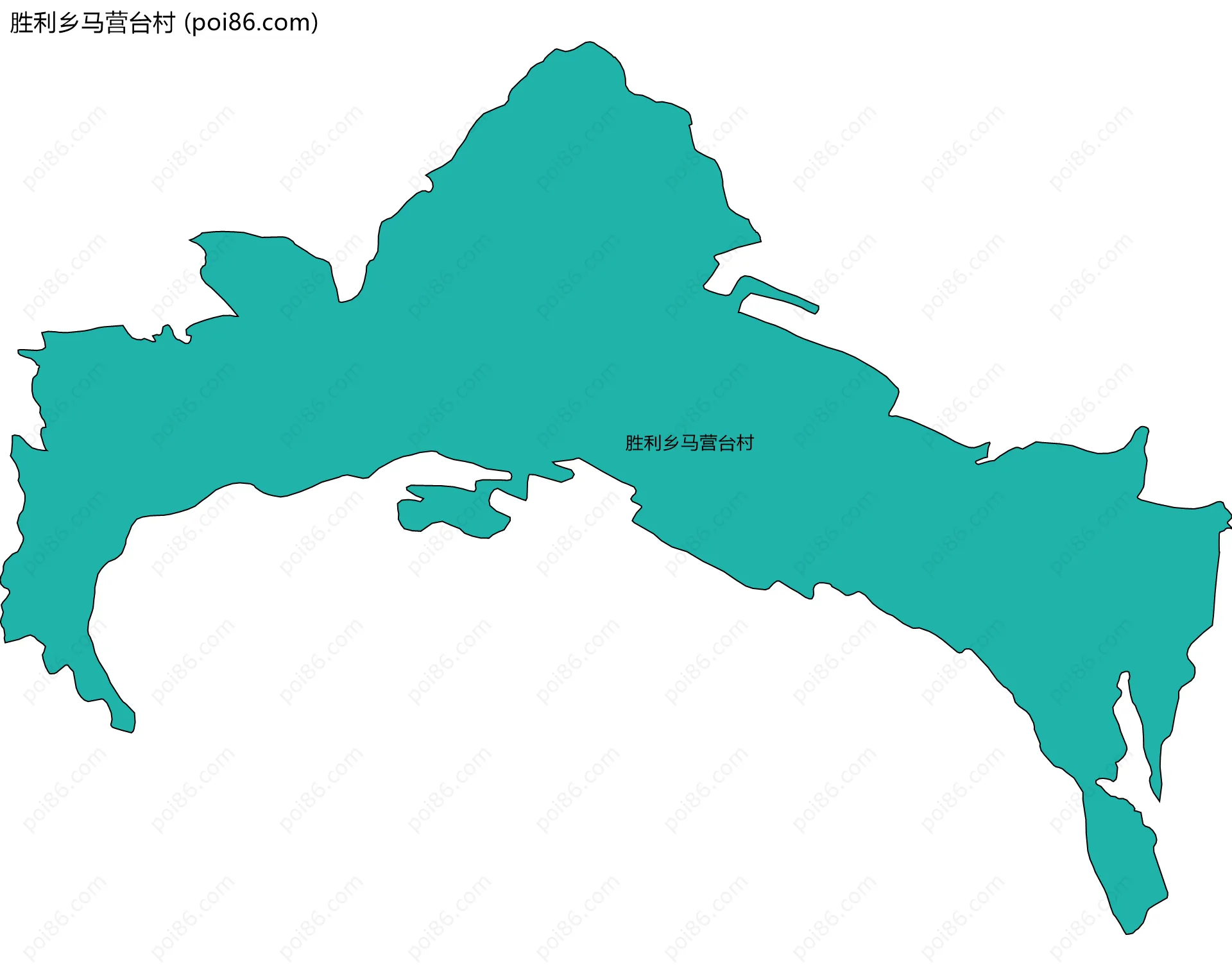 胜利乡马营台村边界地图