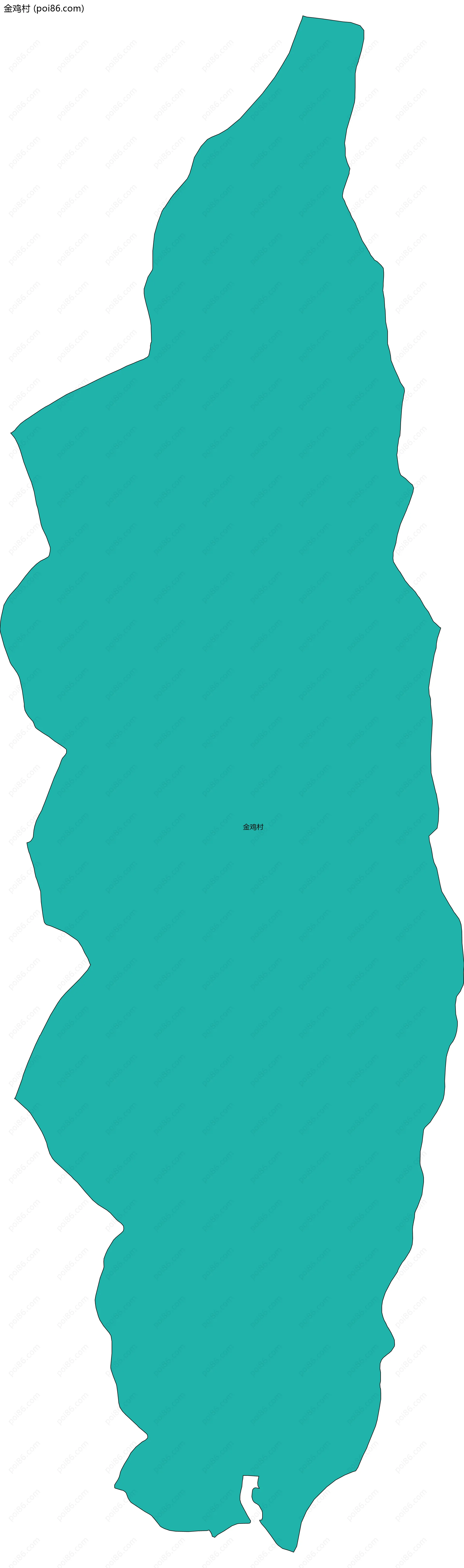 金鸡村边界地图