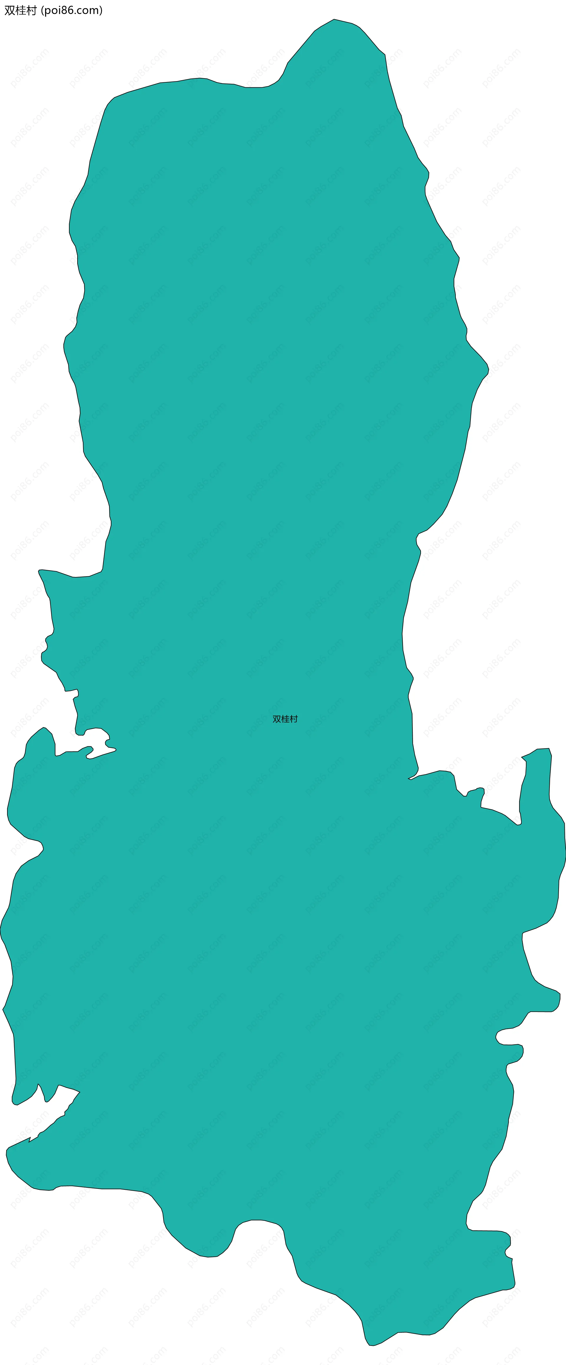 双桂村边界地图