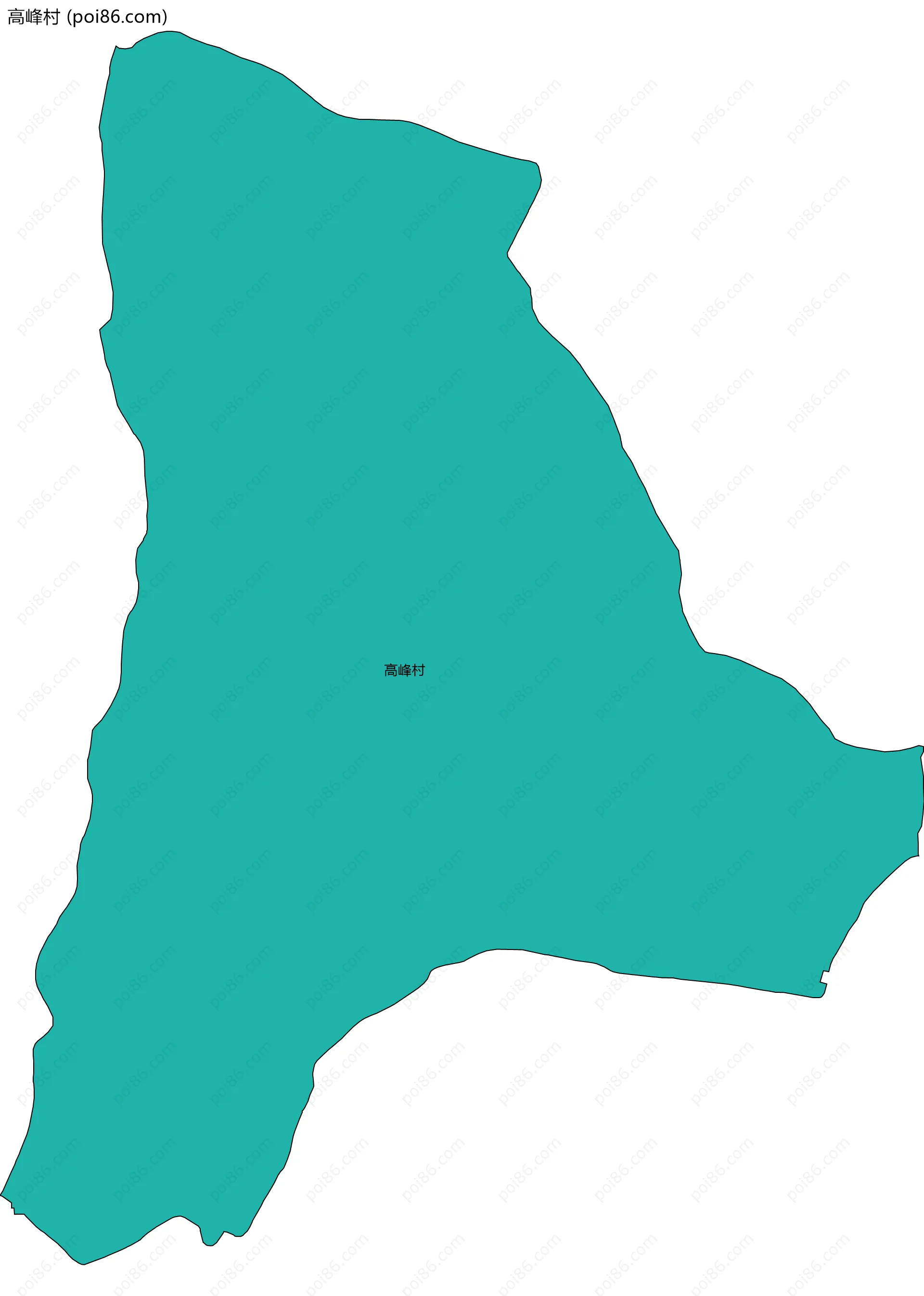 高峰村边界地图