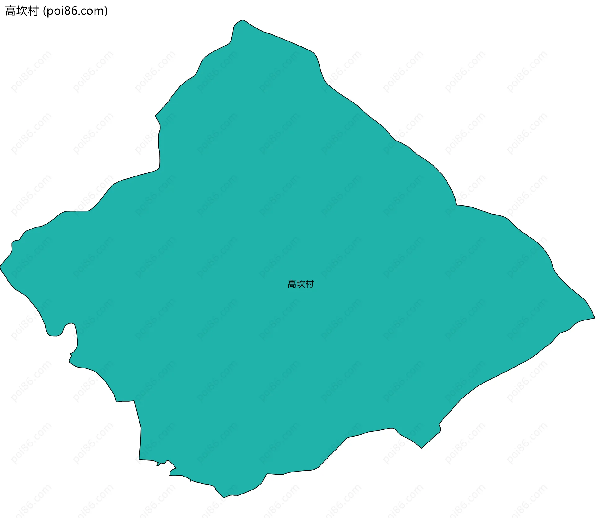 高坎村边界地图