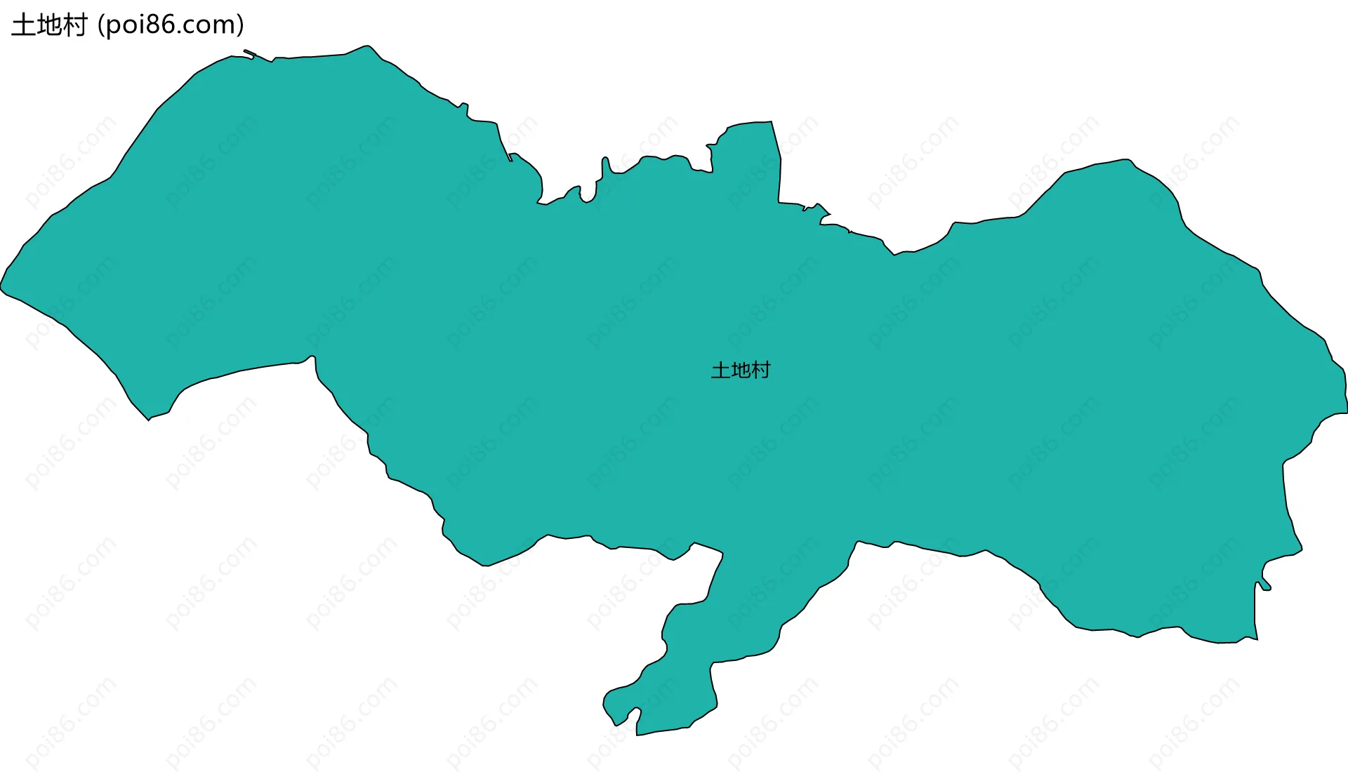 土地村边界地图