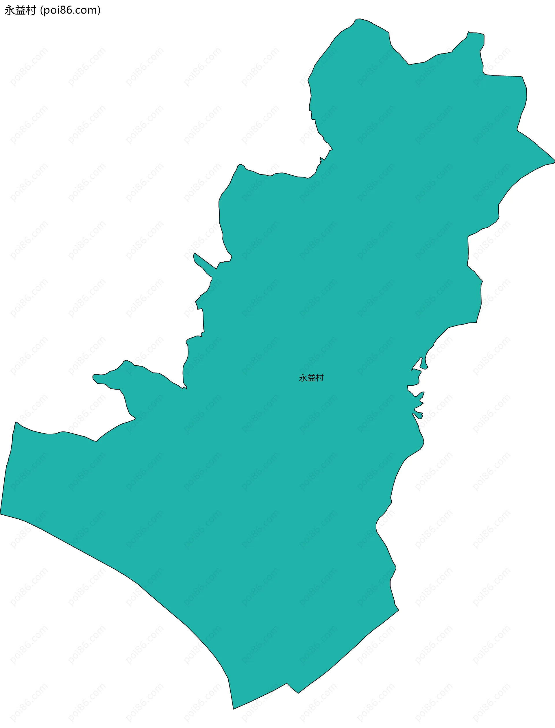 永益村边界地图