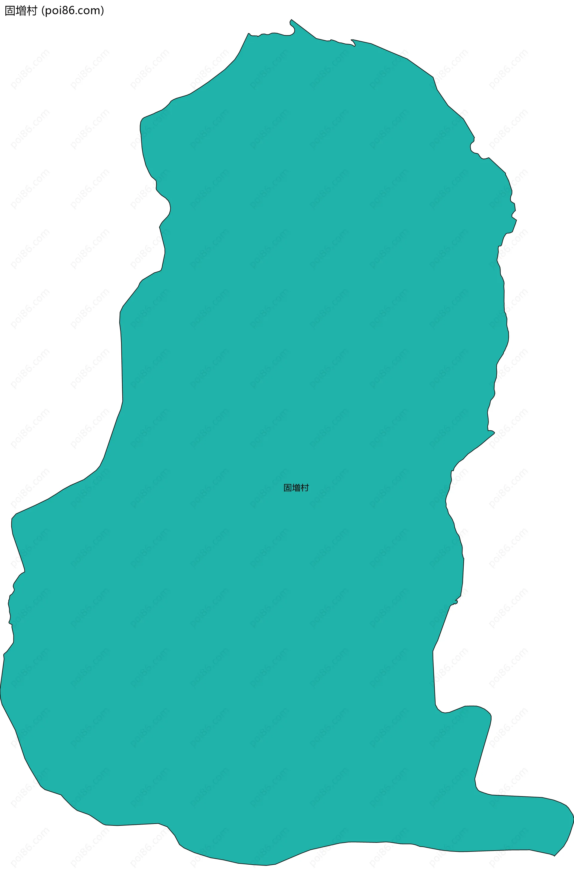 固增村边界地图