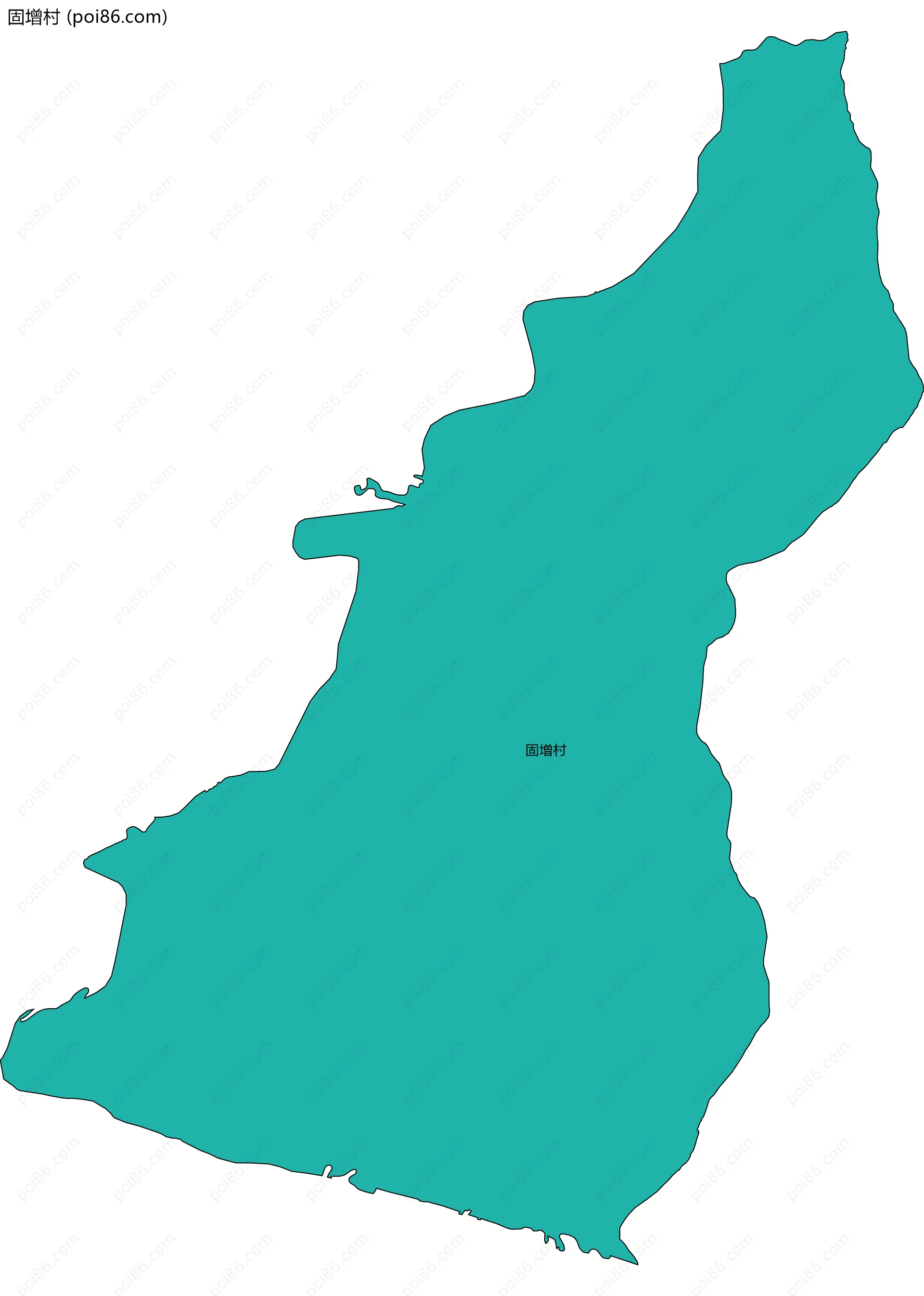固增村边界地图