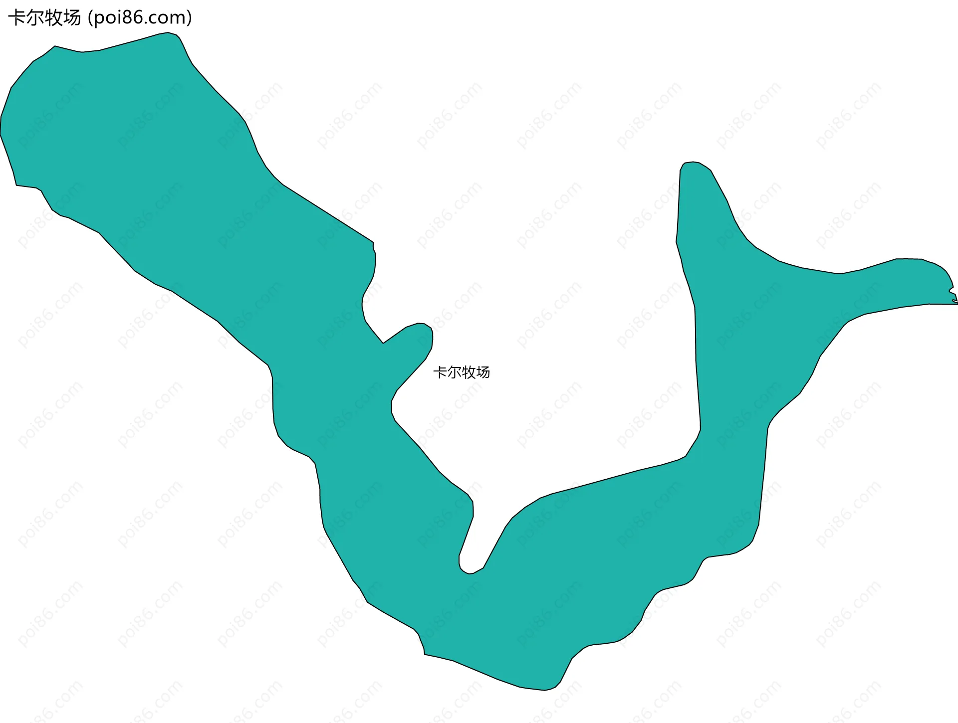 卡尔牧场边界地图