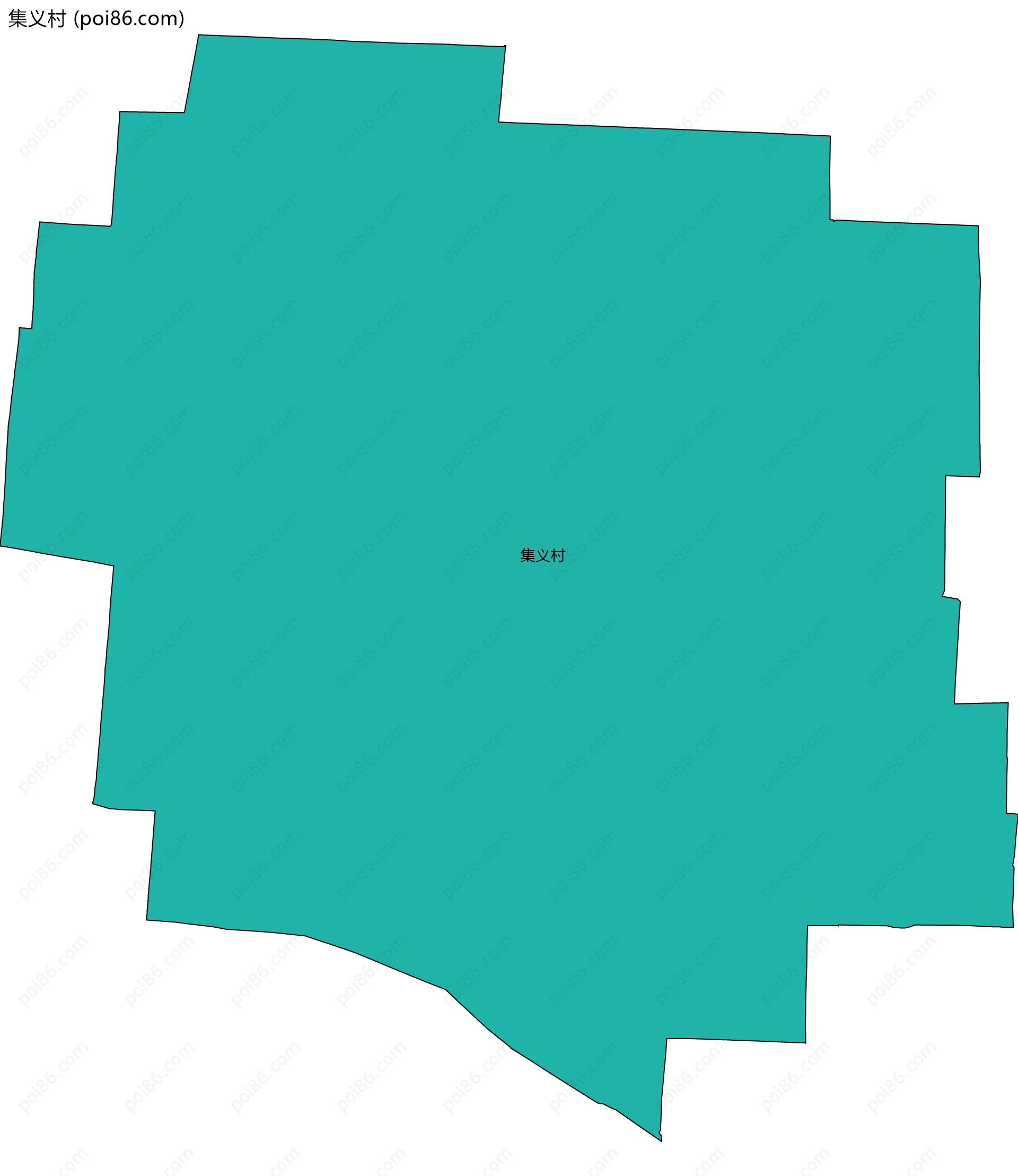 集义村边界地图