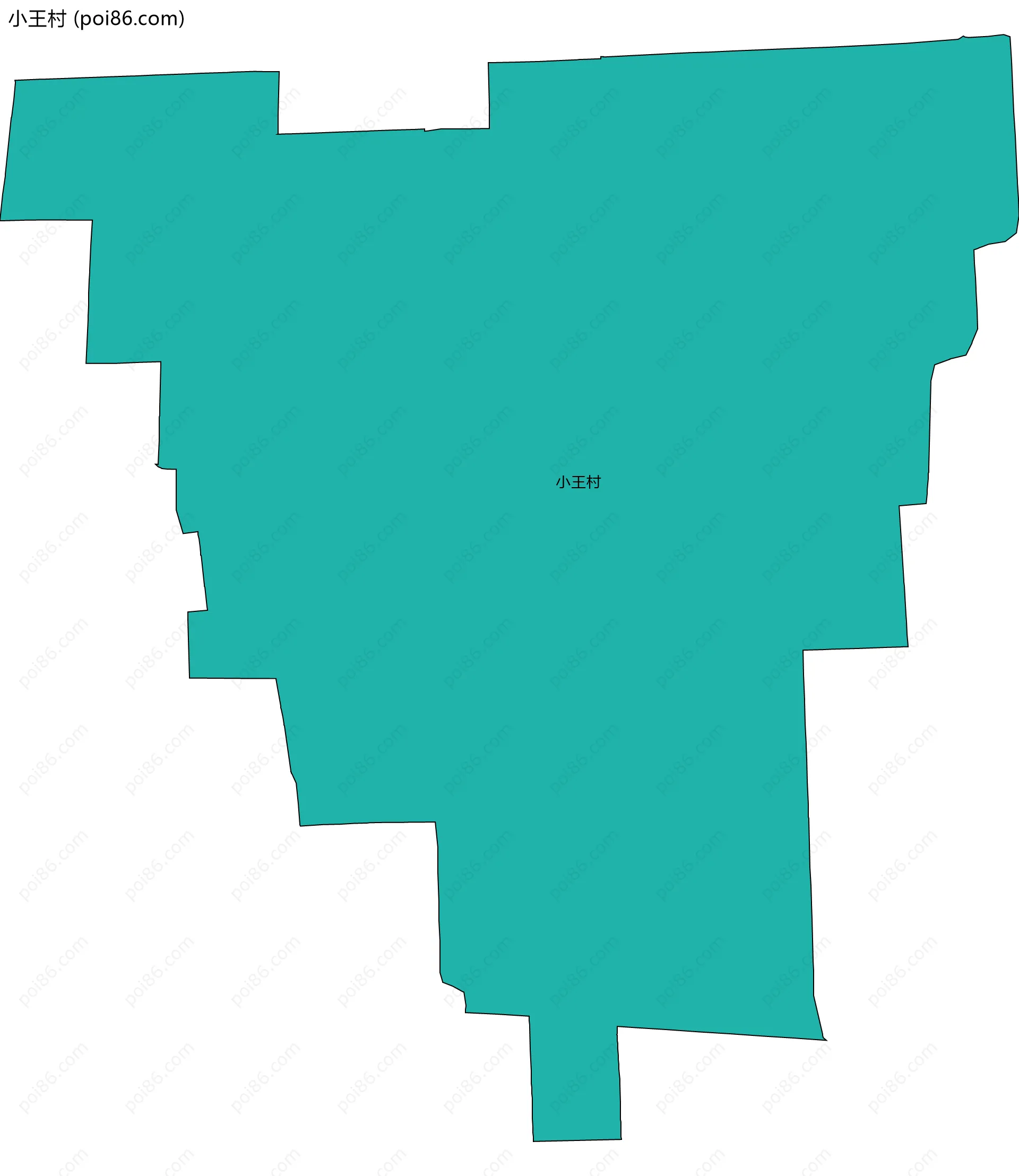 小王村边界地图