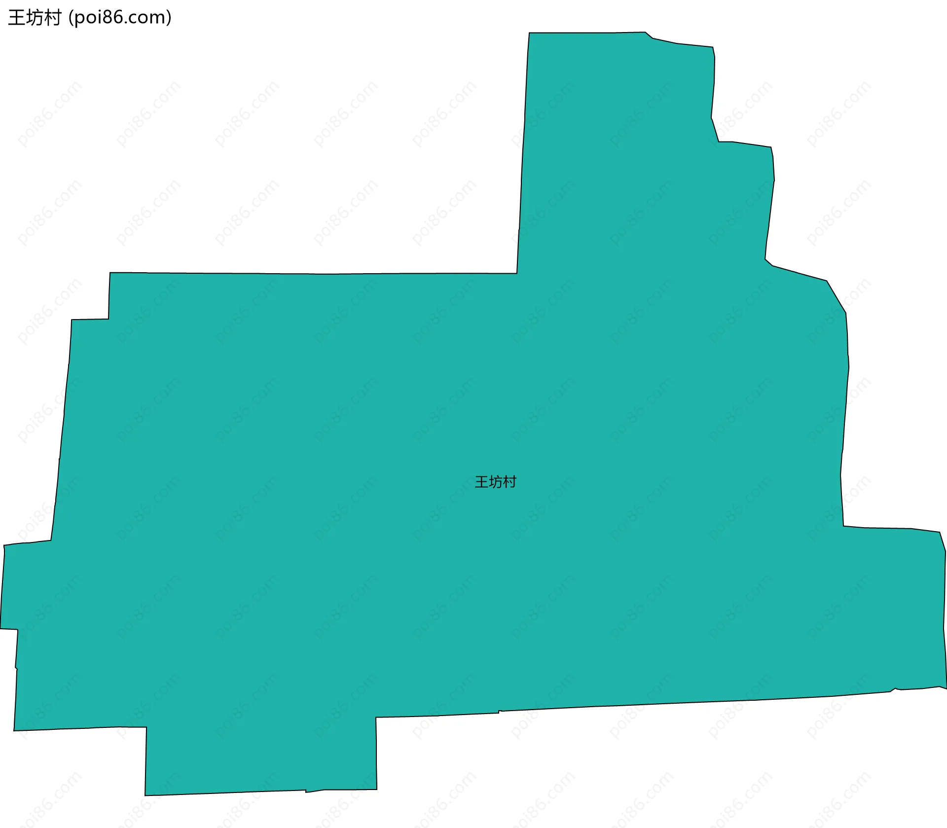 王坊村边界地图