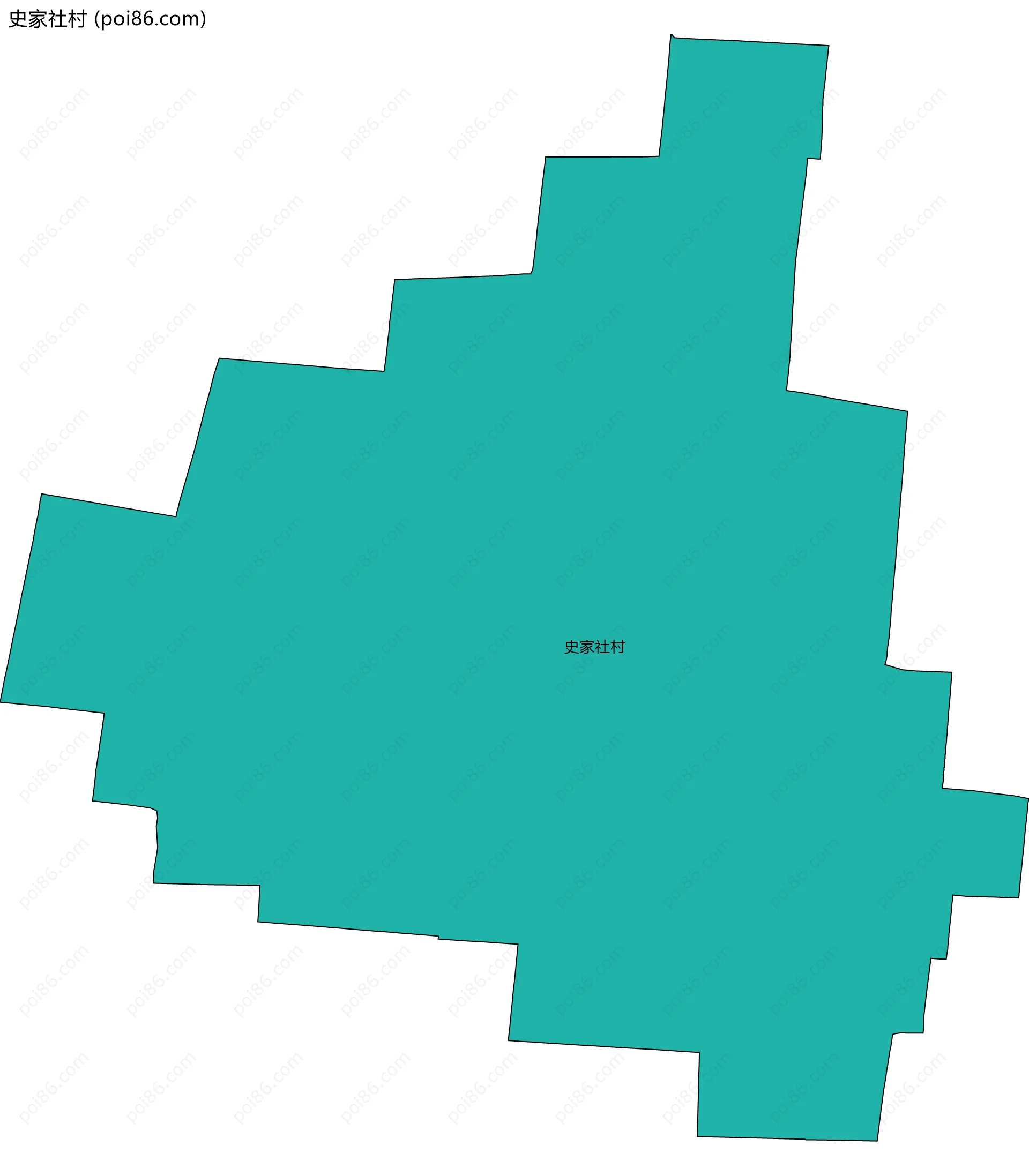 史家社村边界地图