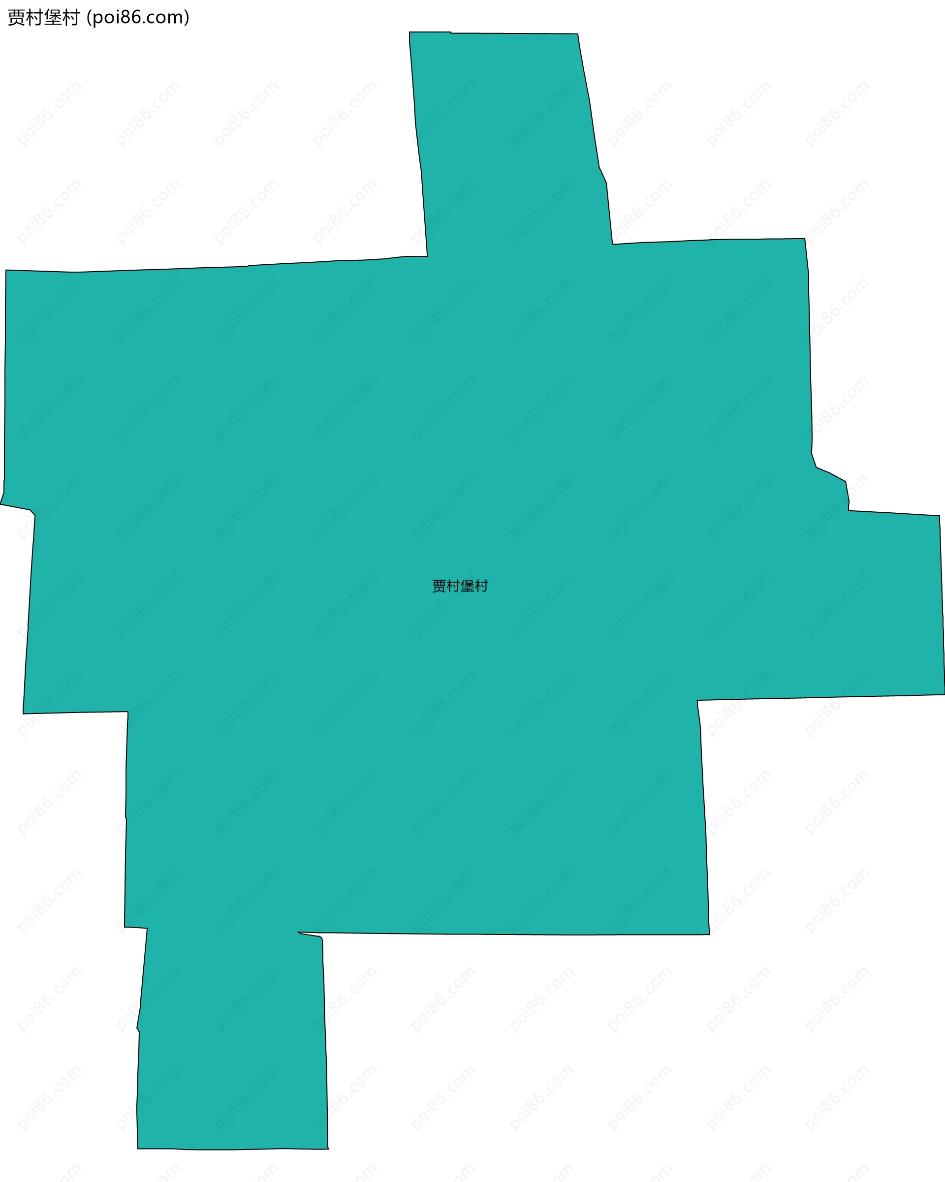 贾村堡村边界地图