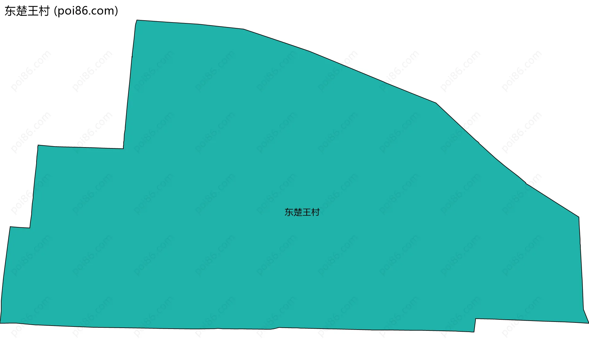 东楚王村边界地图