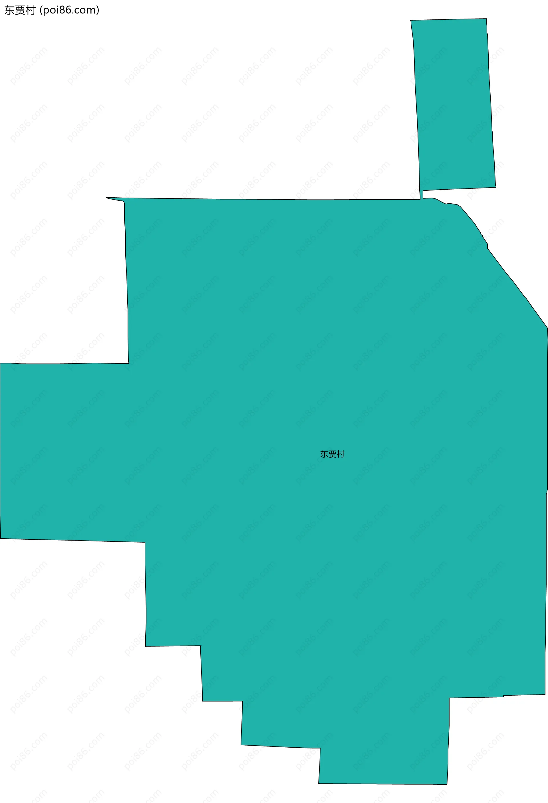 东贾村边界地图