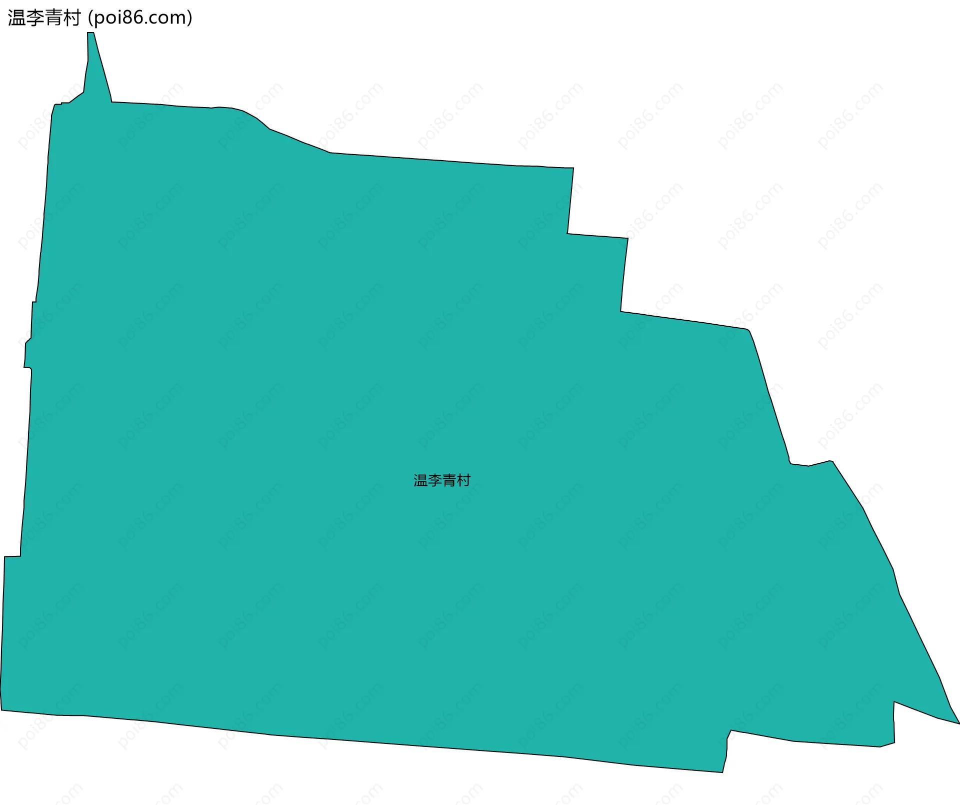 温李青村边界地图