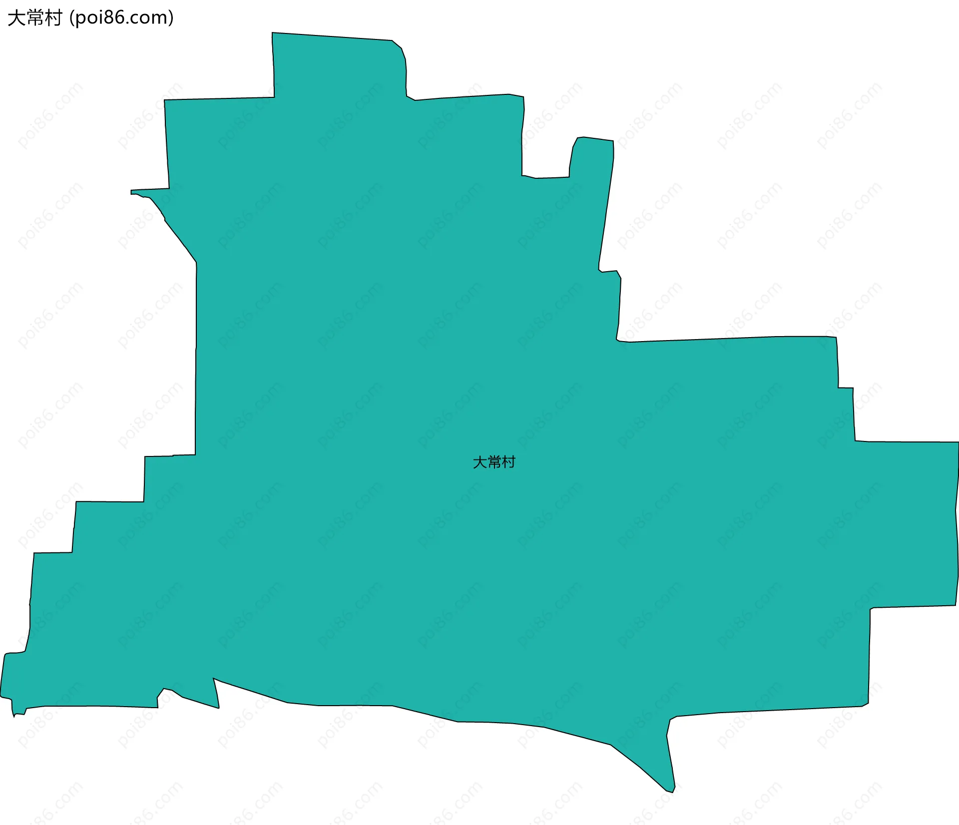 大常村边界地图