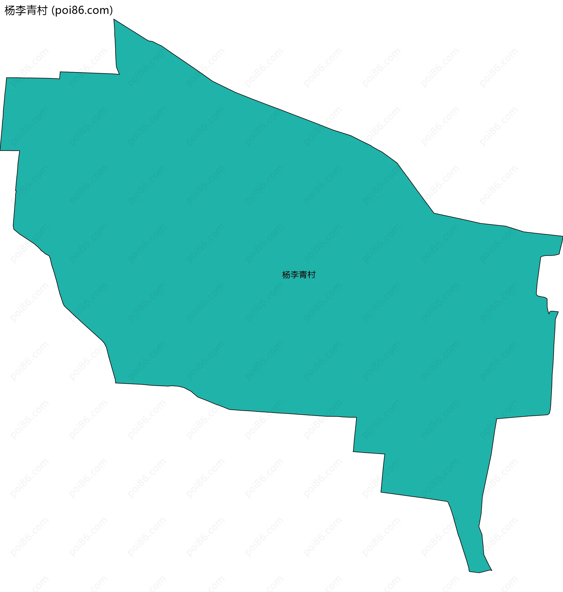 杨李青村边界地图