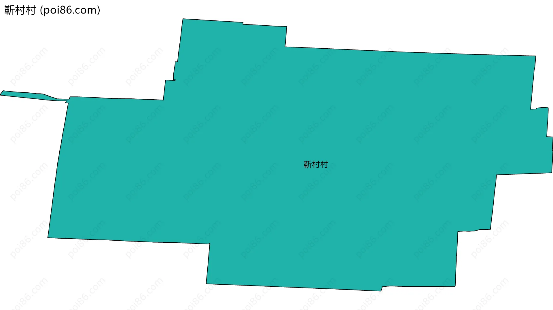 靳村村边界地图