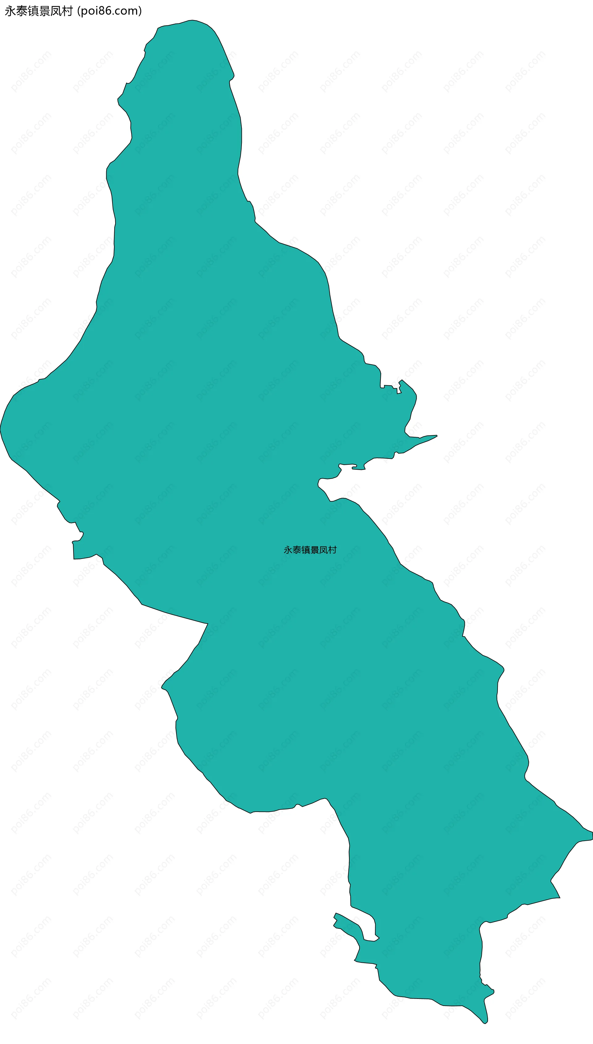 永泰镇景凤村边界地图