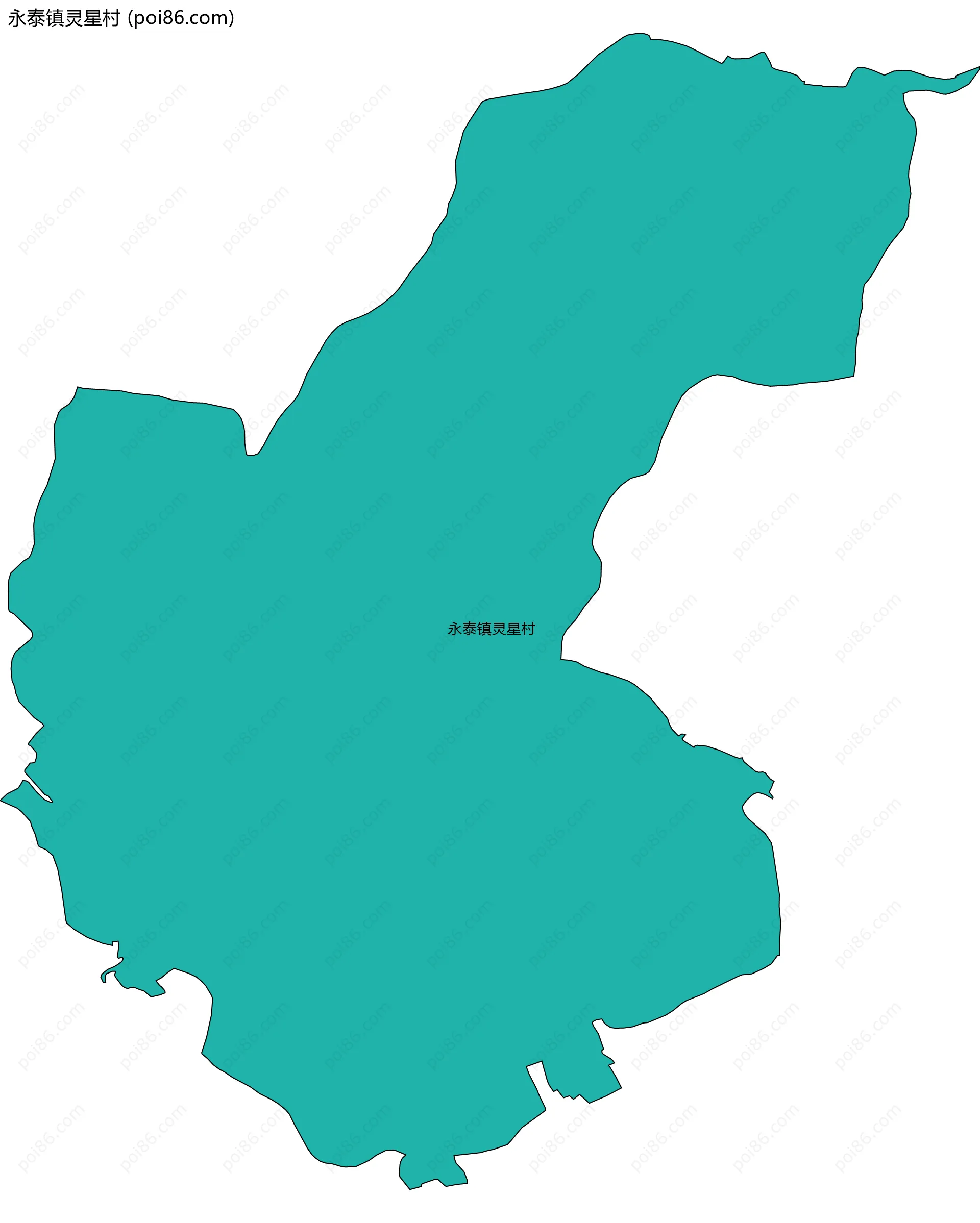 永泰镇灵星村边界地图