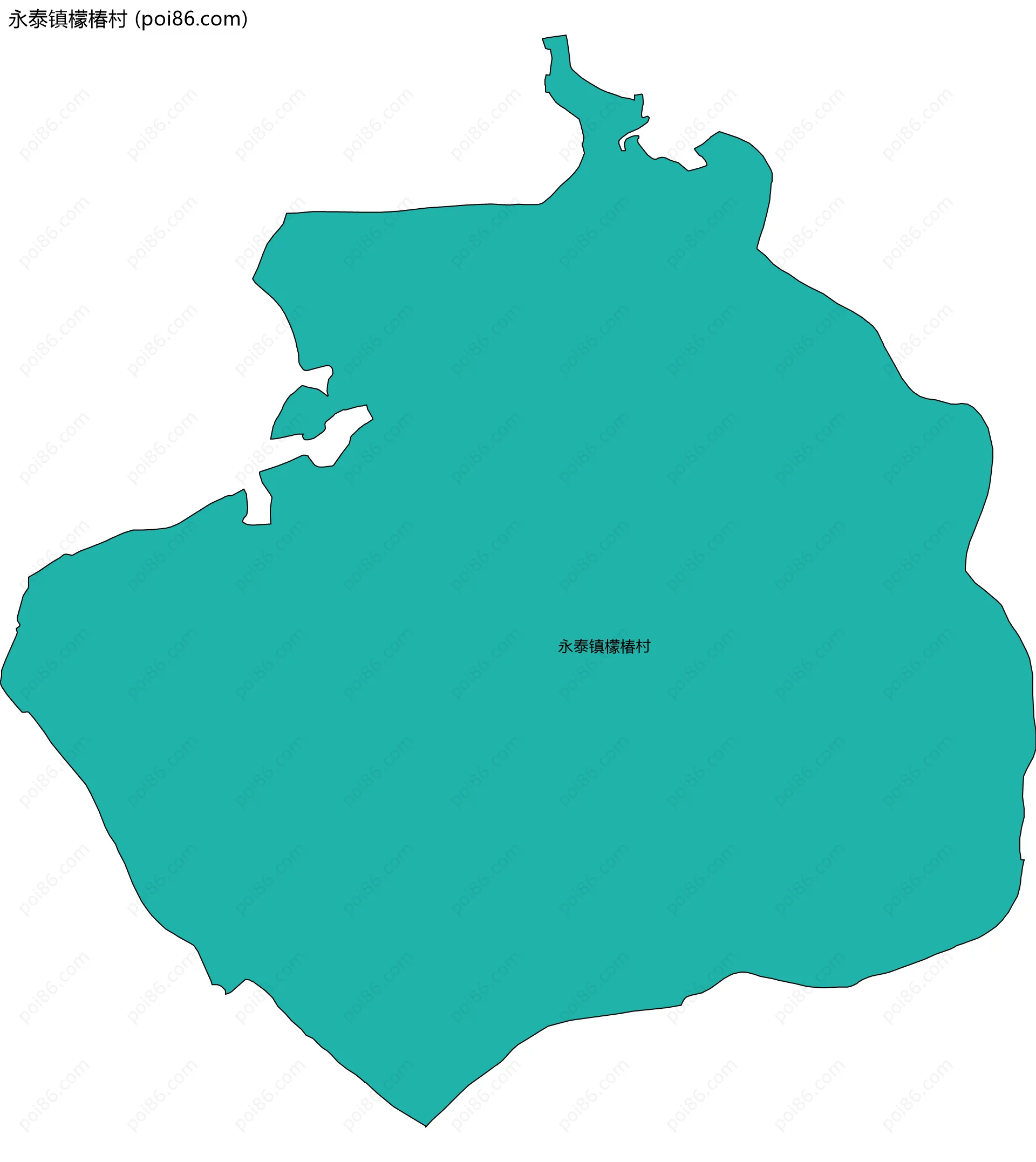 永泰镇檬椿村边界地图