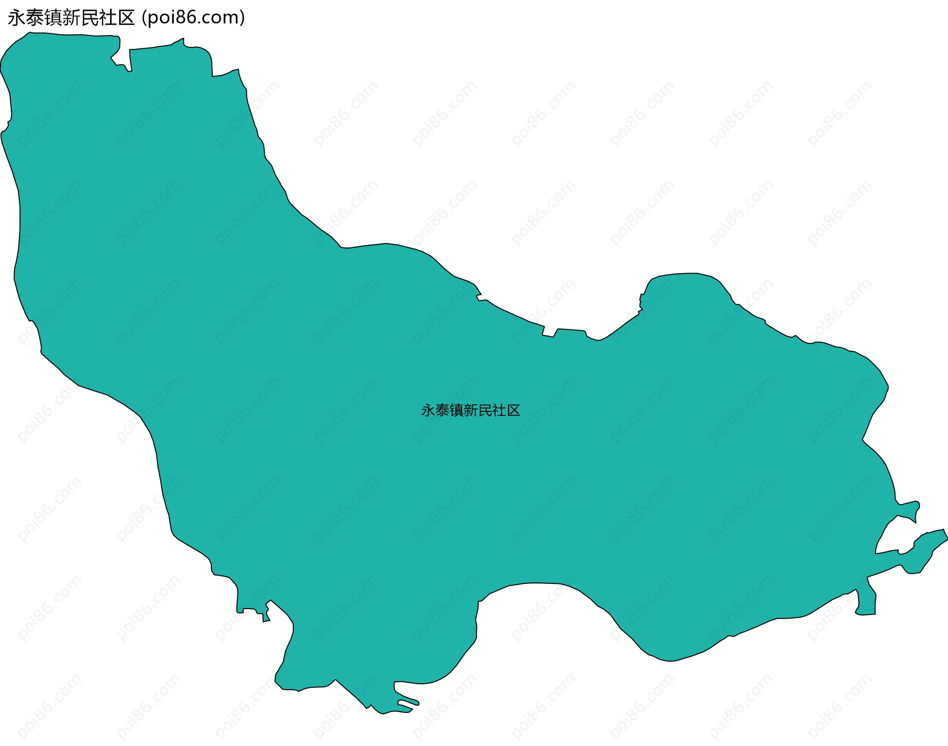 永泰镇新民社区边界地图