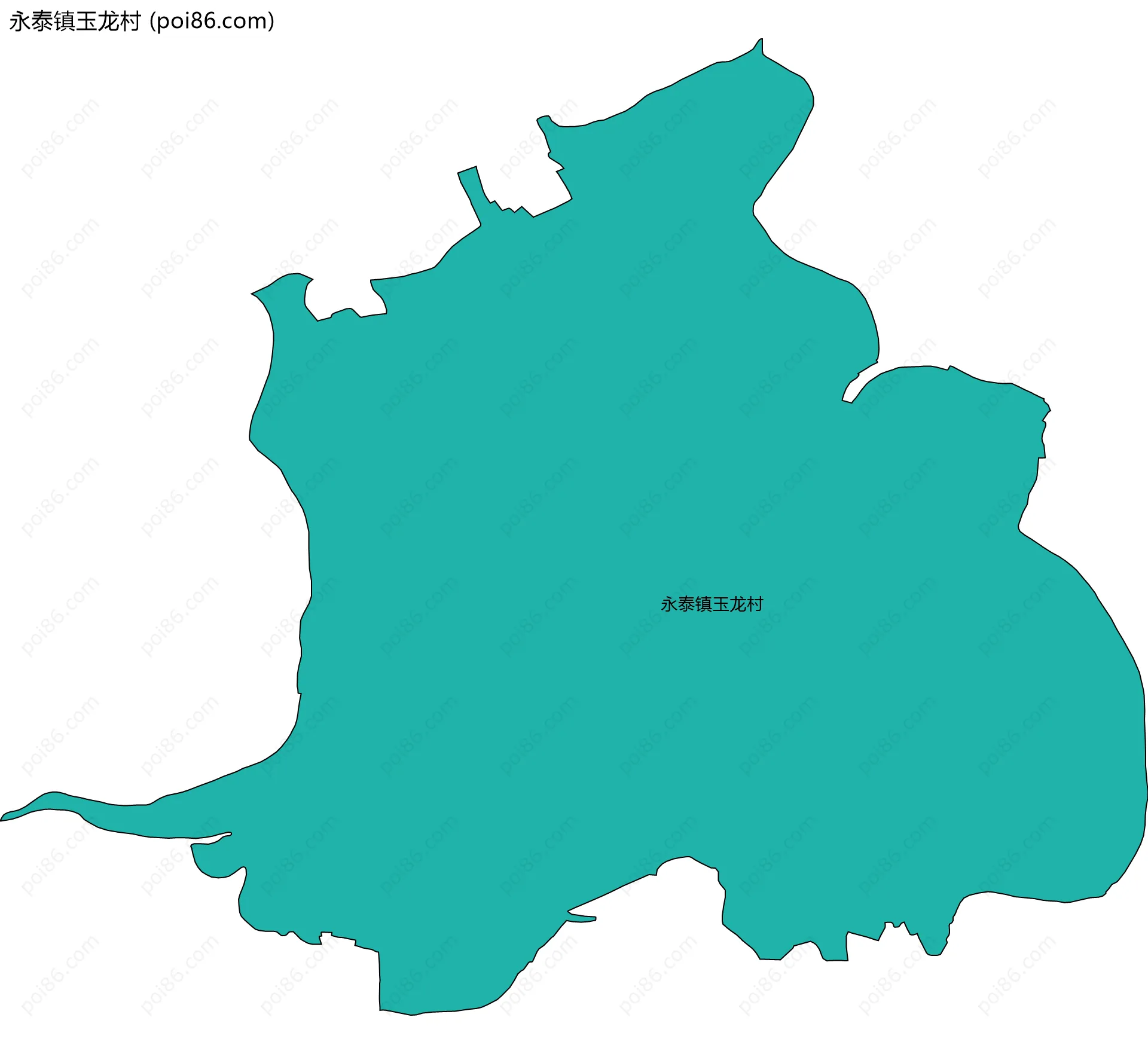 永泰镇玉龙村边界地图