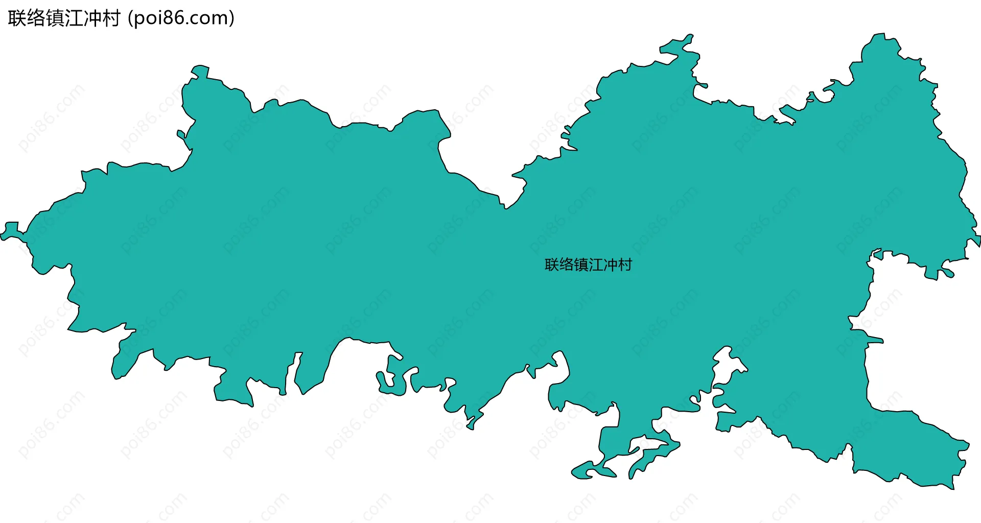 联络镇江冲村边界地图