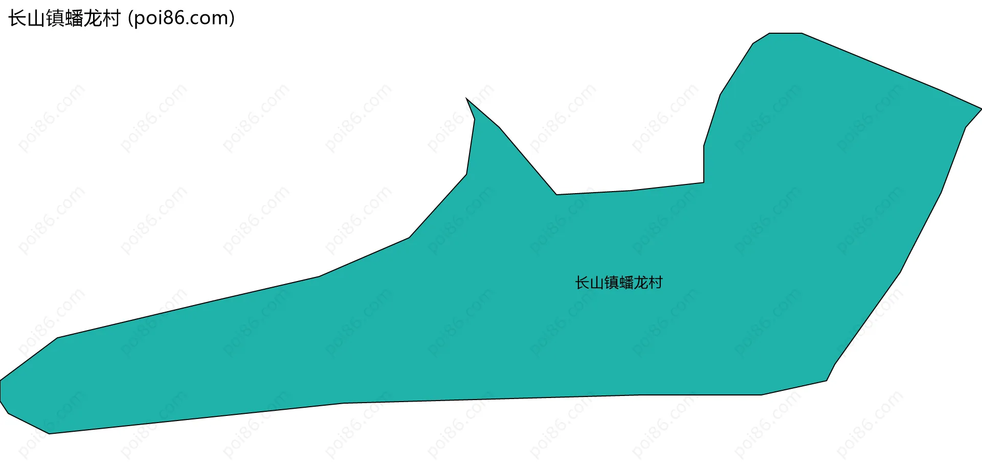 长山镇蟠龙村边界地图