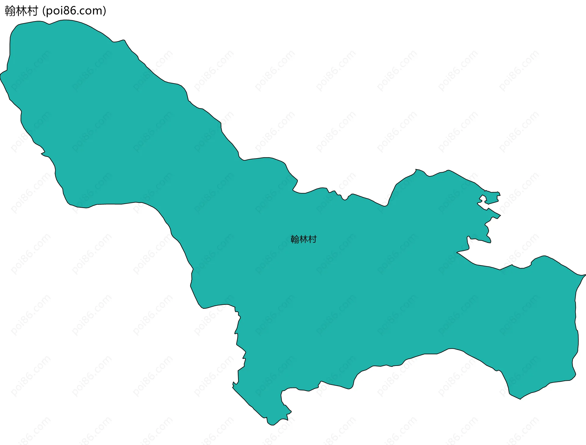 翰林村边界地图