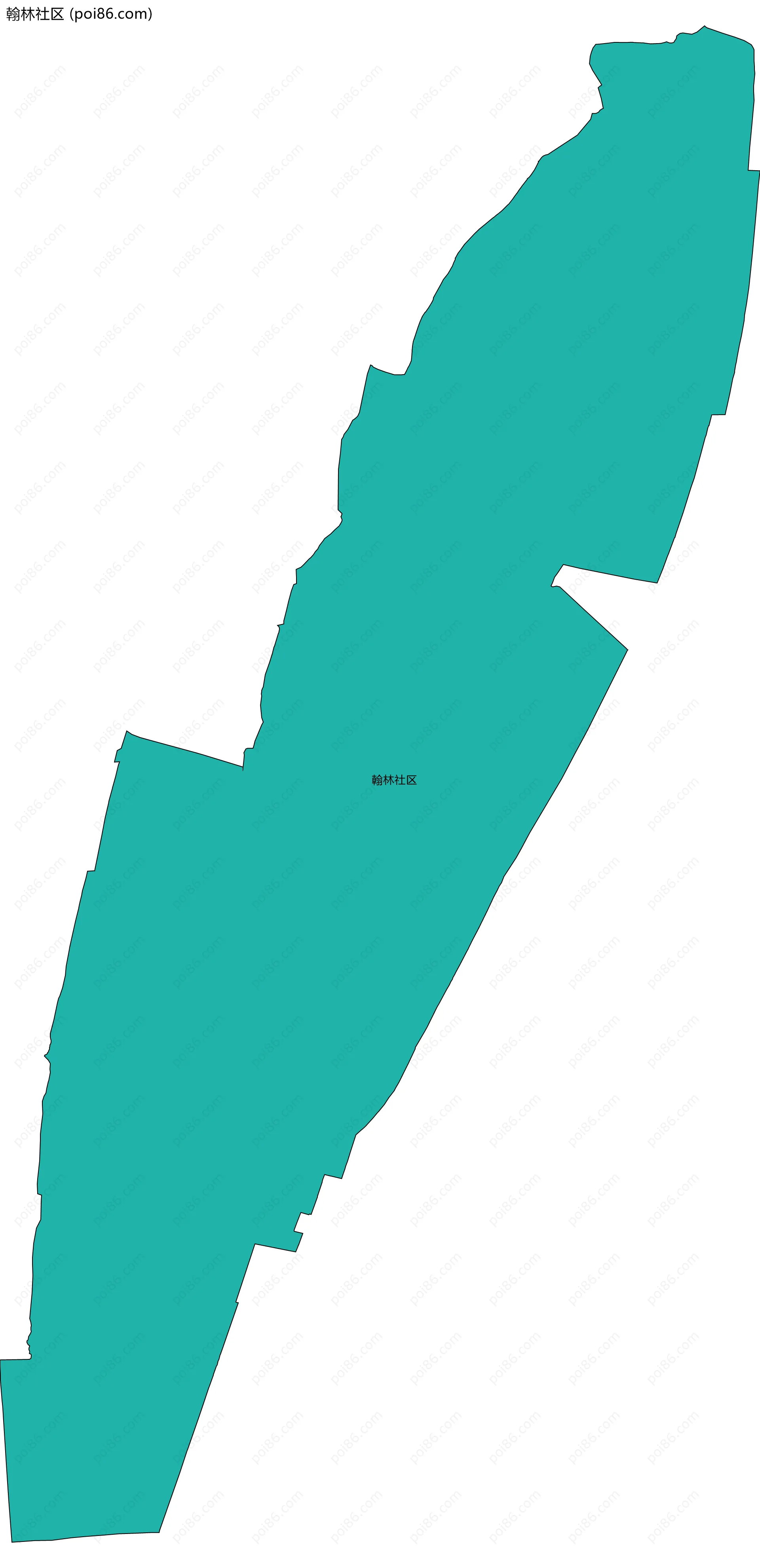 翰林社区边界地图