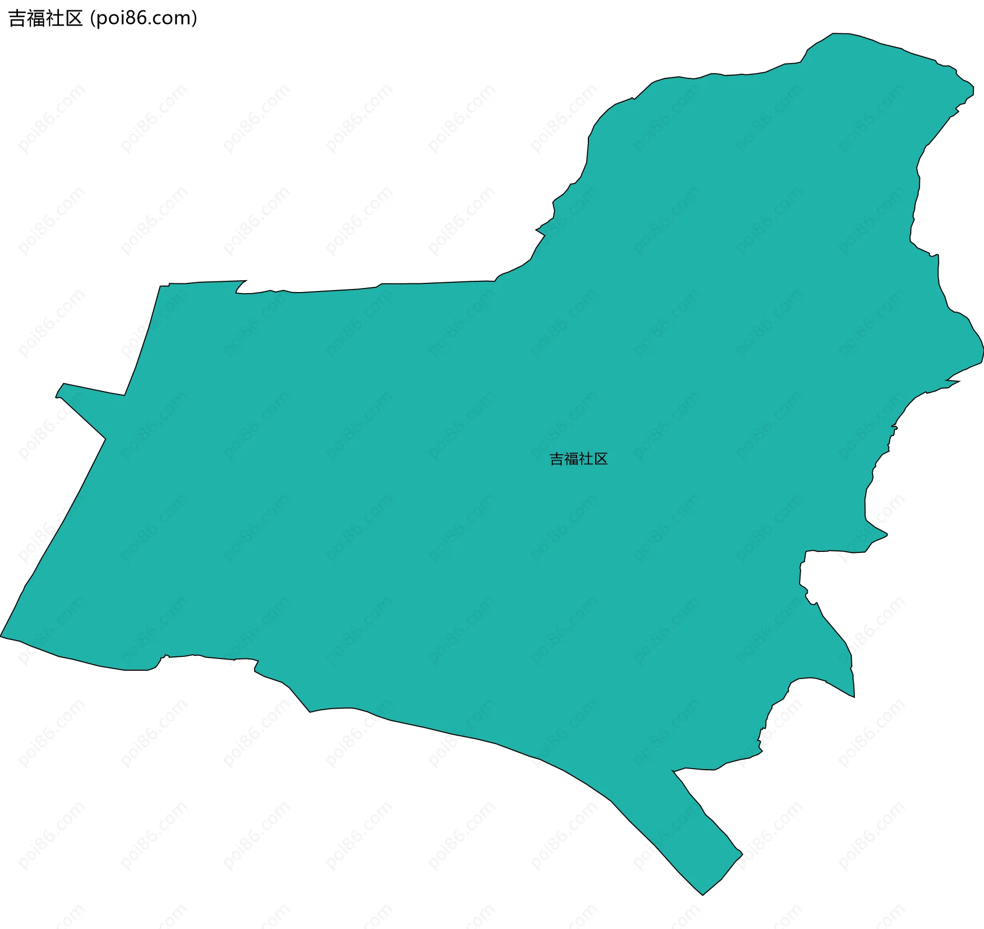 吉福社区边界地图