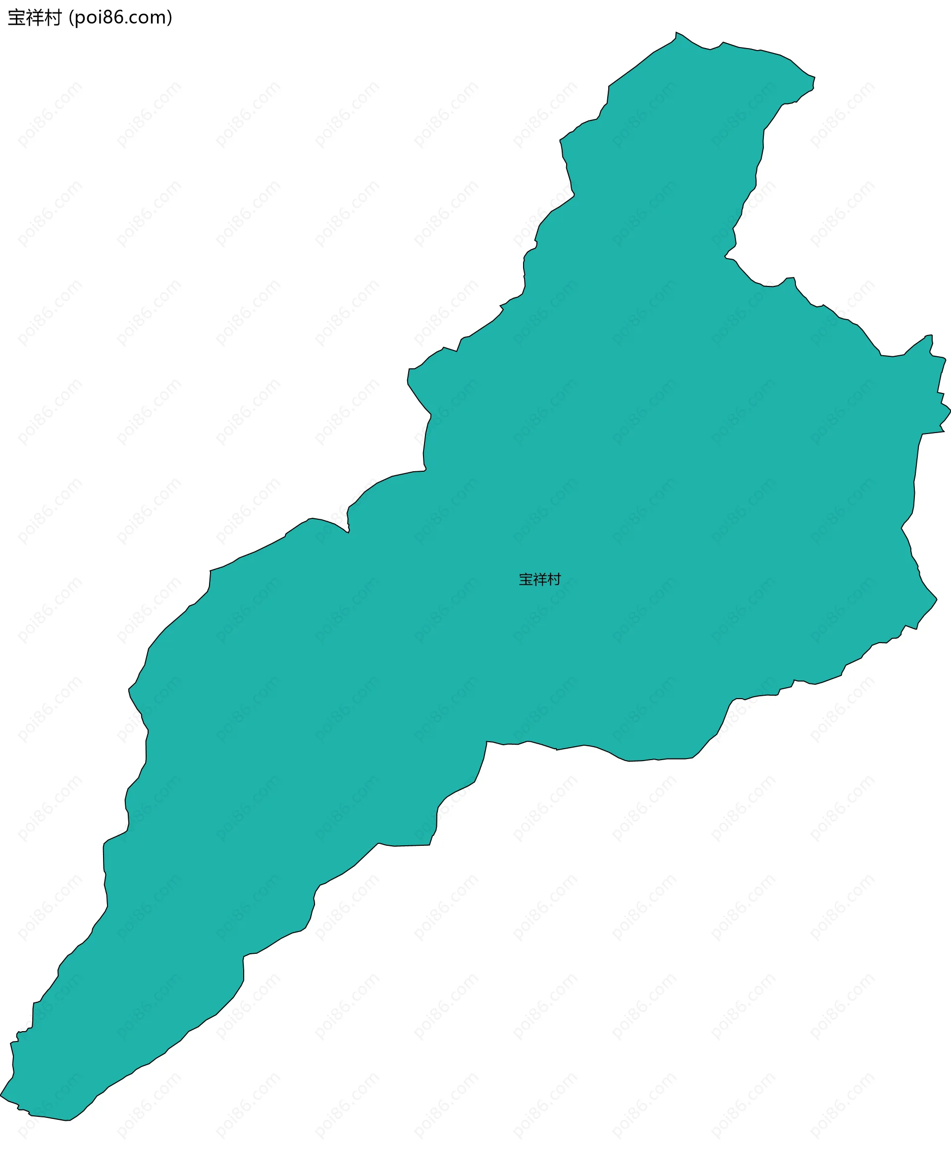 宝祥村边界地图