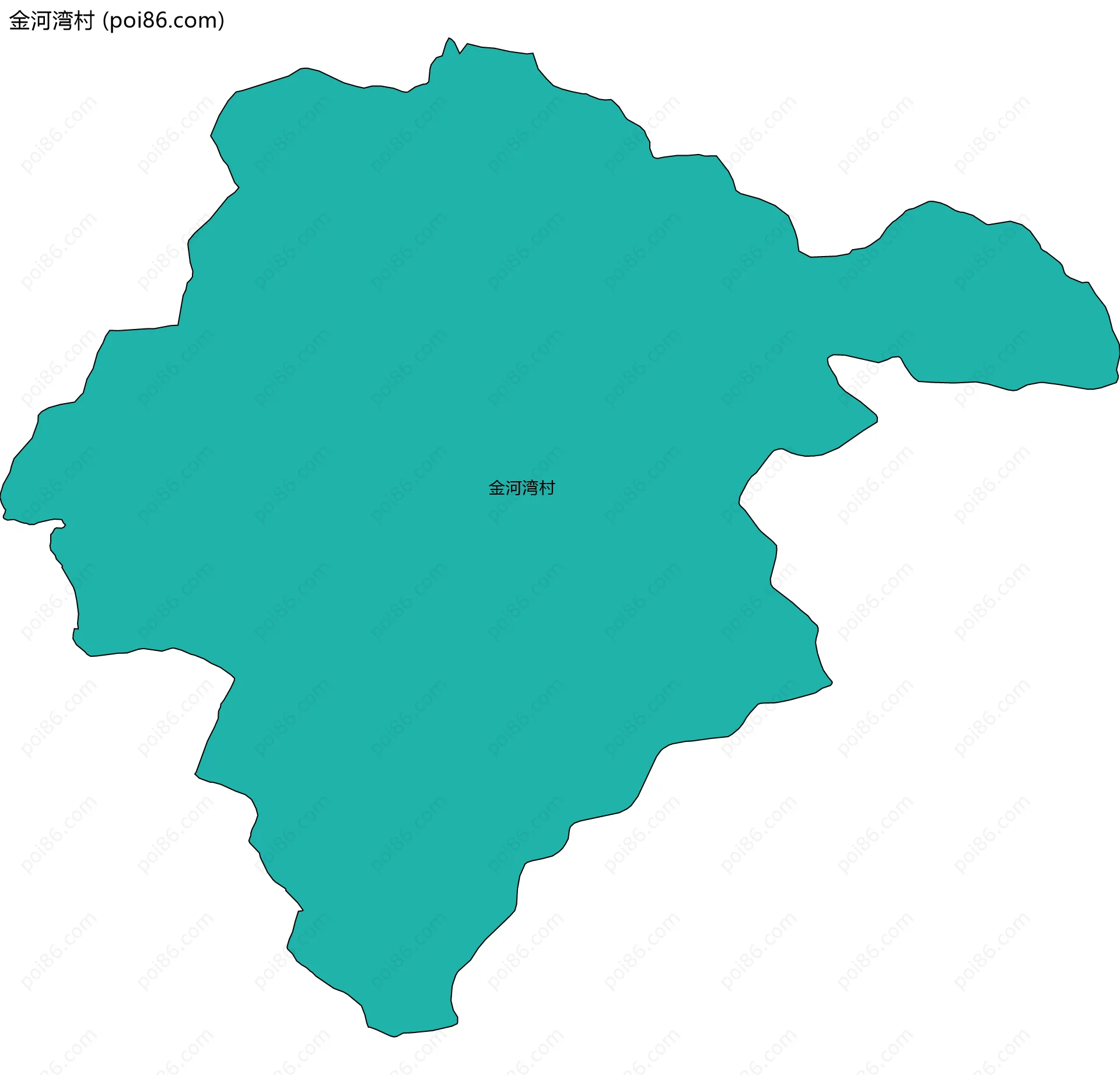 金河湾村边界地图