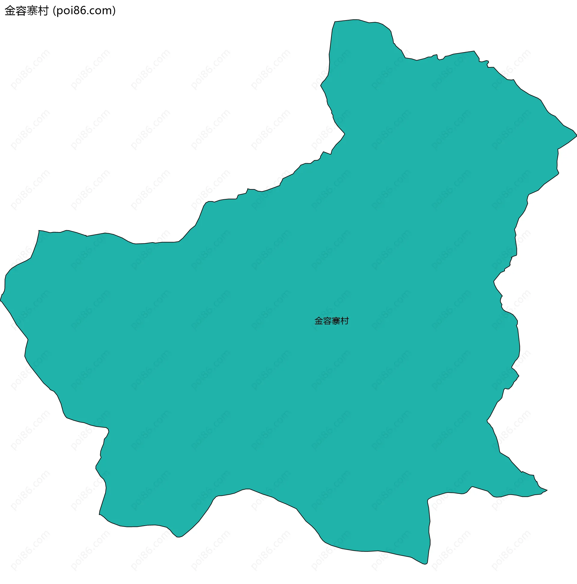金容寨村边界地图