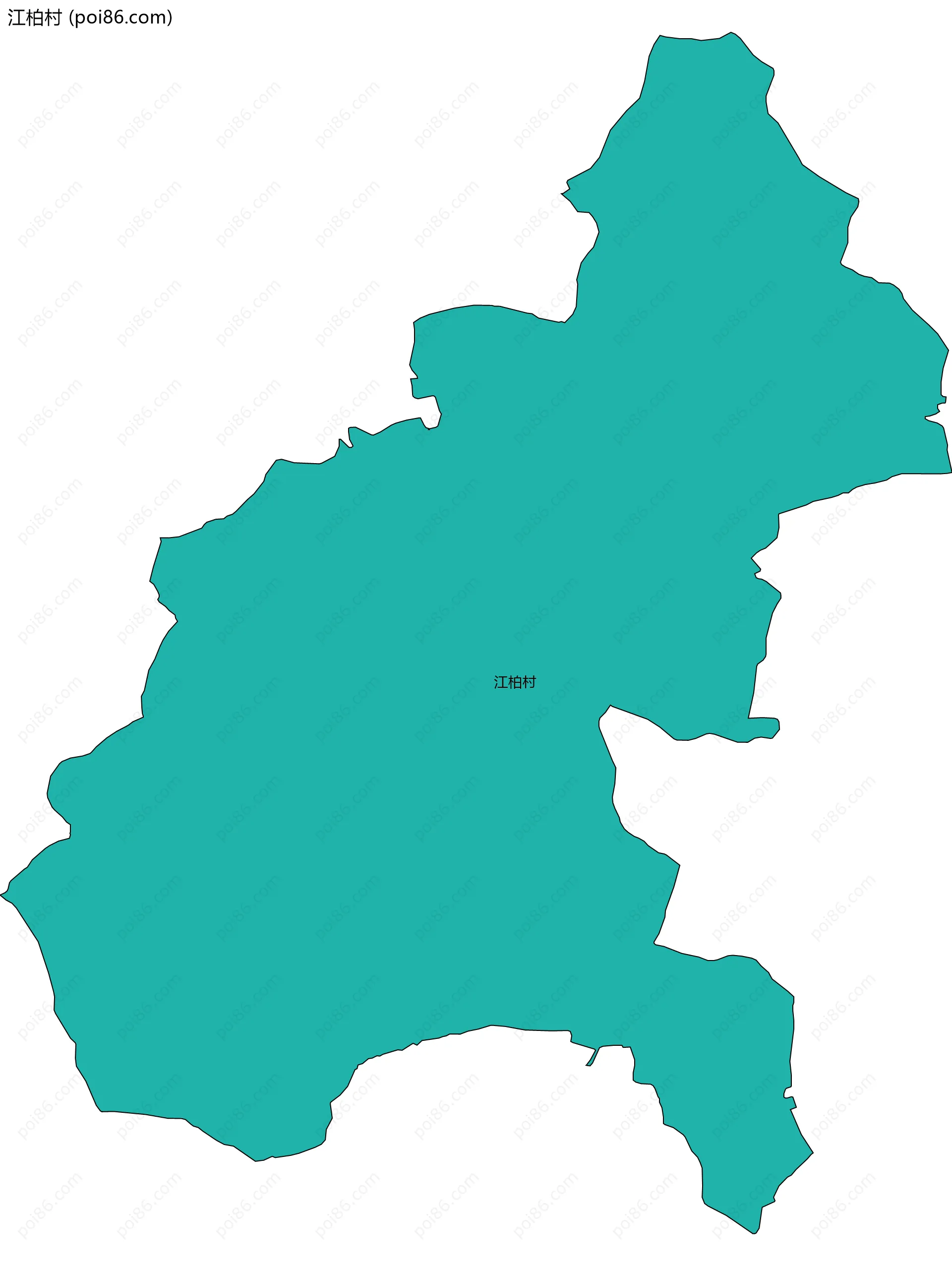 江柏村边界地图