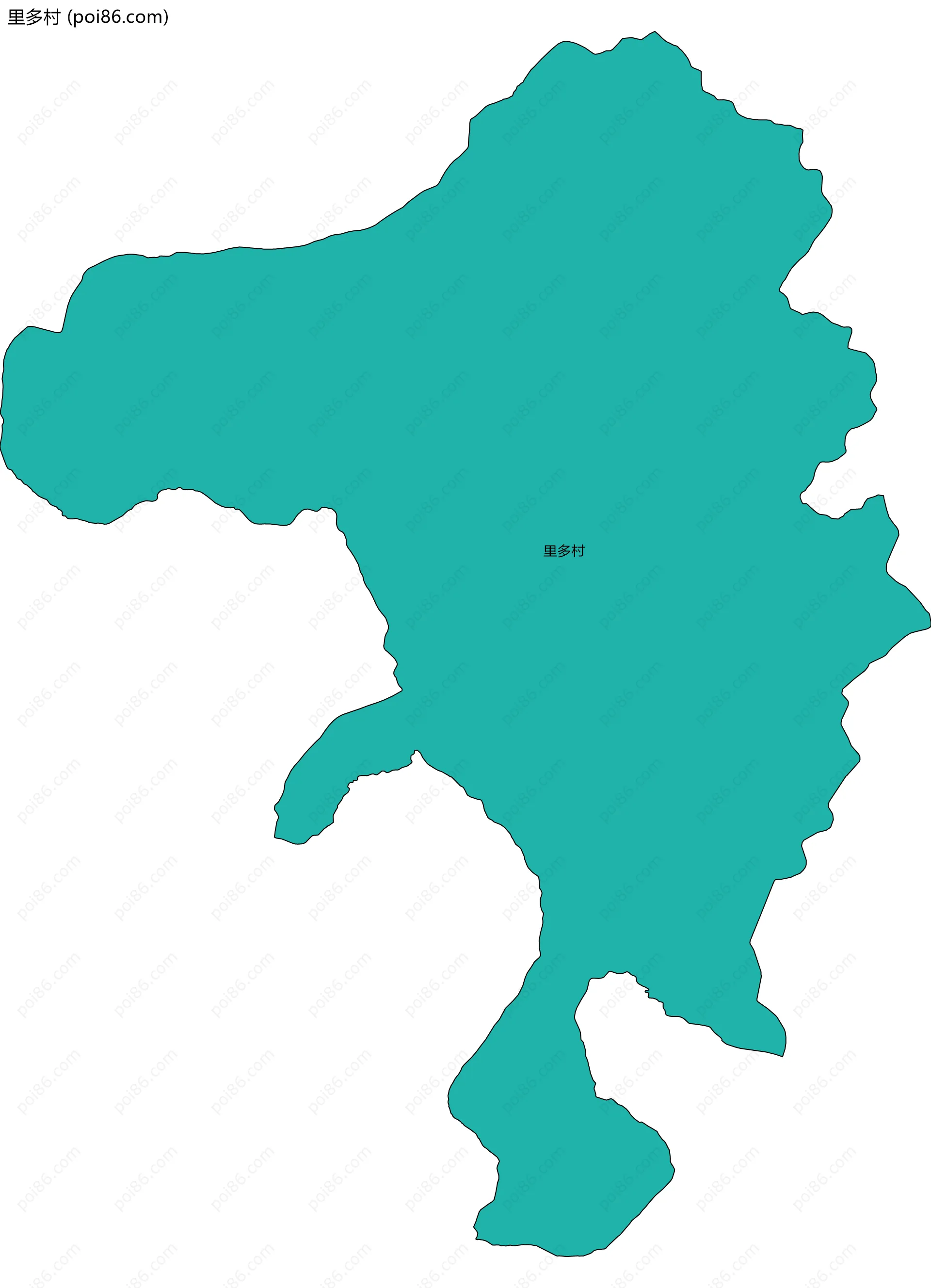 里多村边界地图