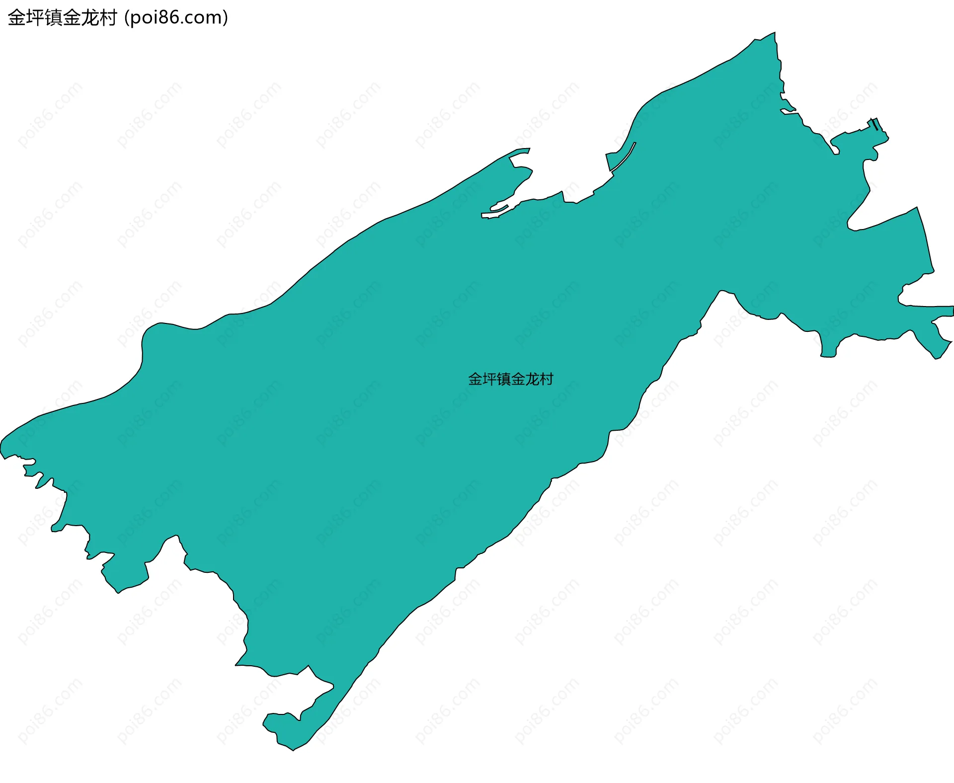 金坪镇金龙村边界地图