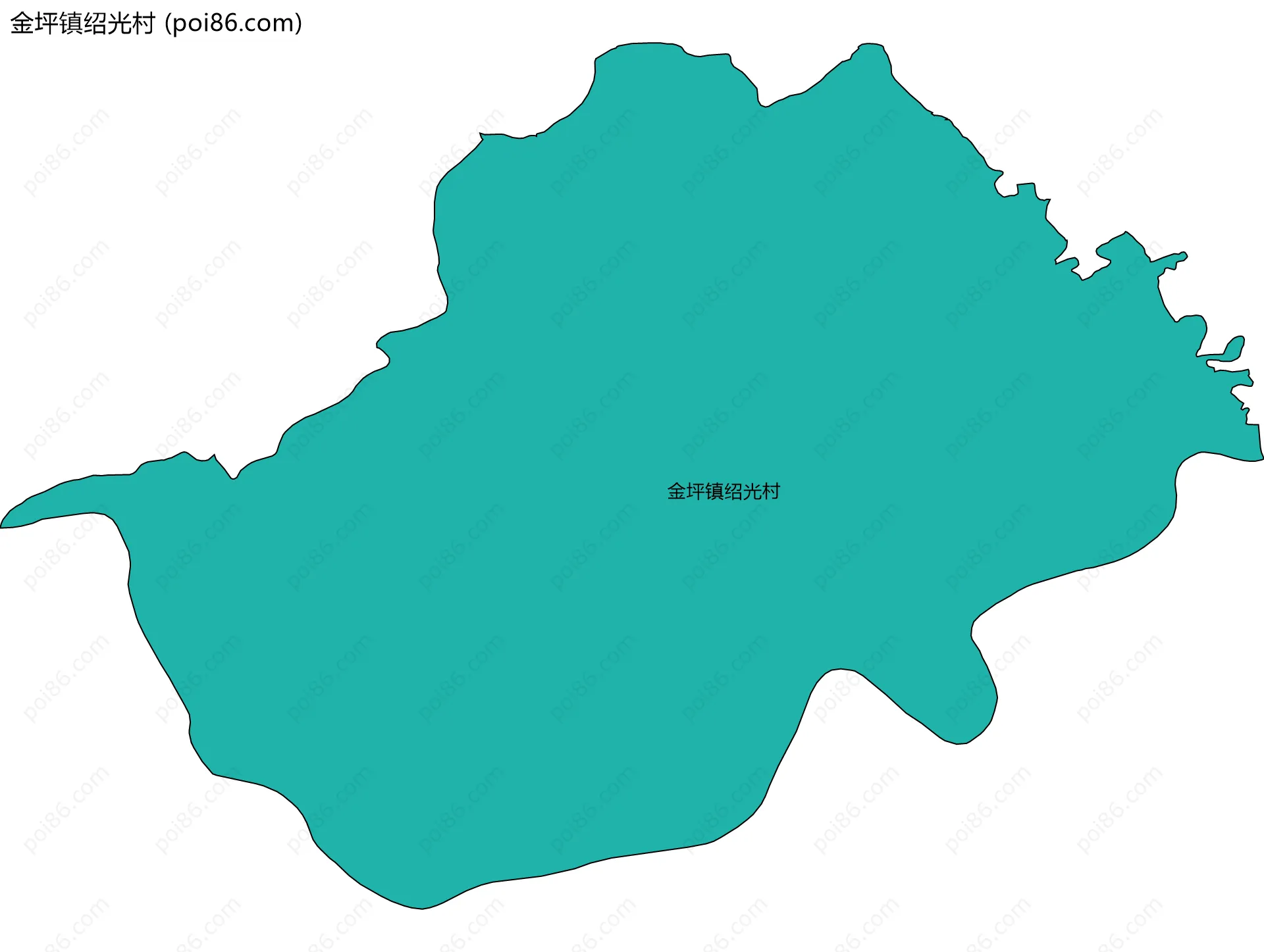 金坪镇绍光村边界地图