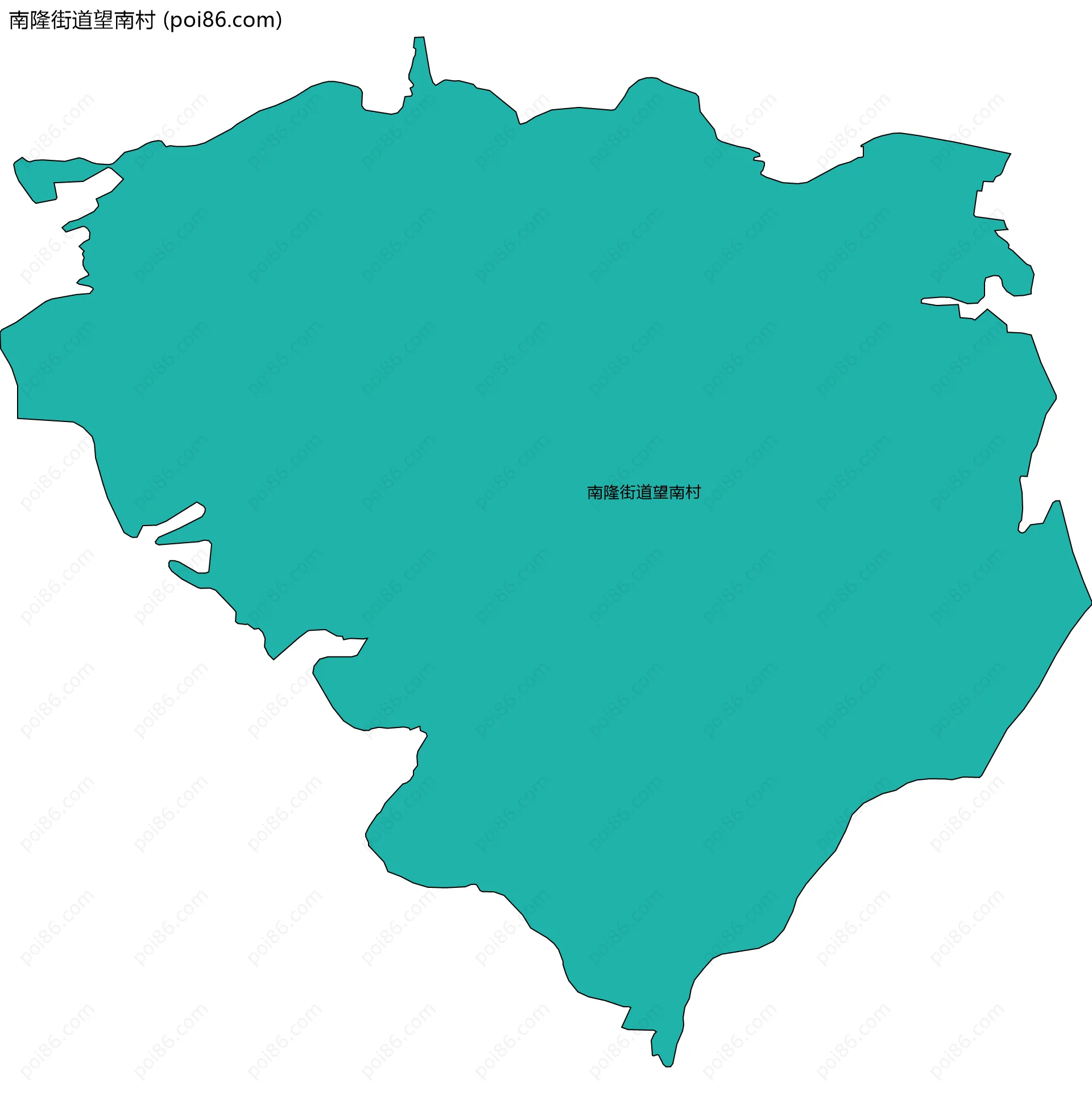 南隆街道望南村边界地图