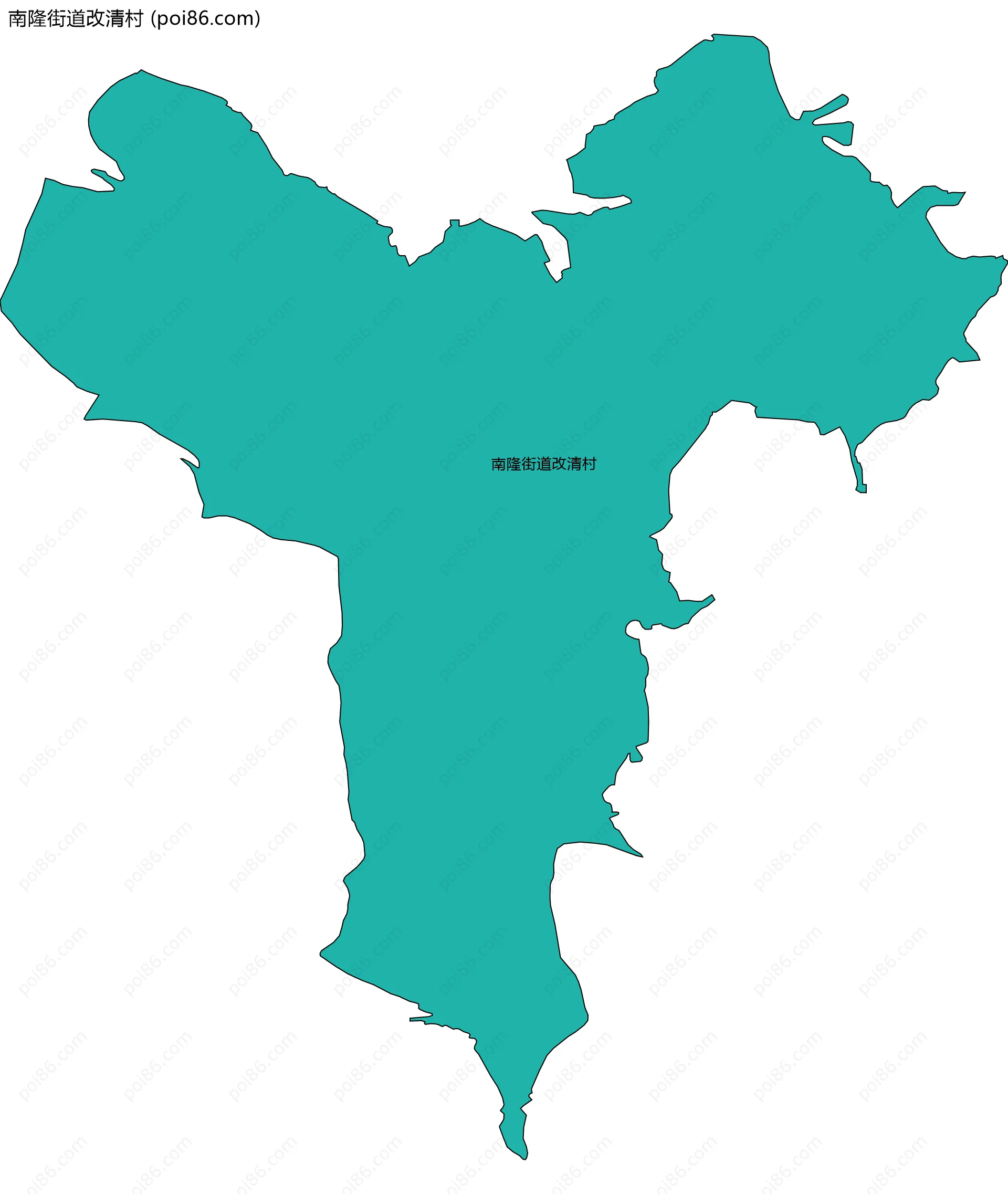 南隆街道改清村边界地图