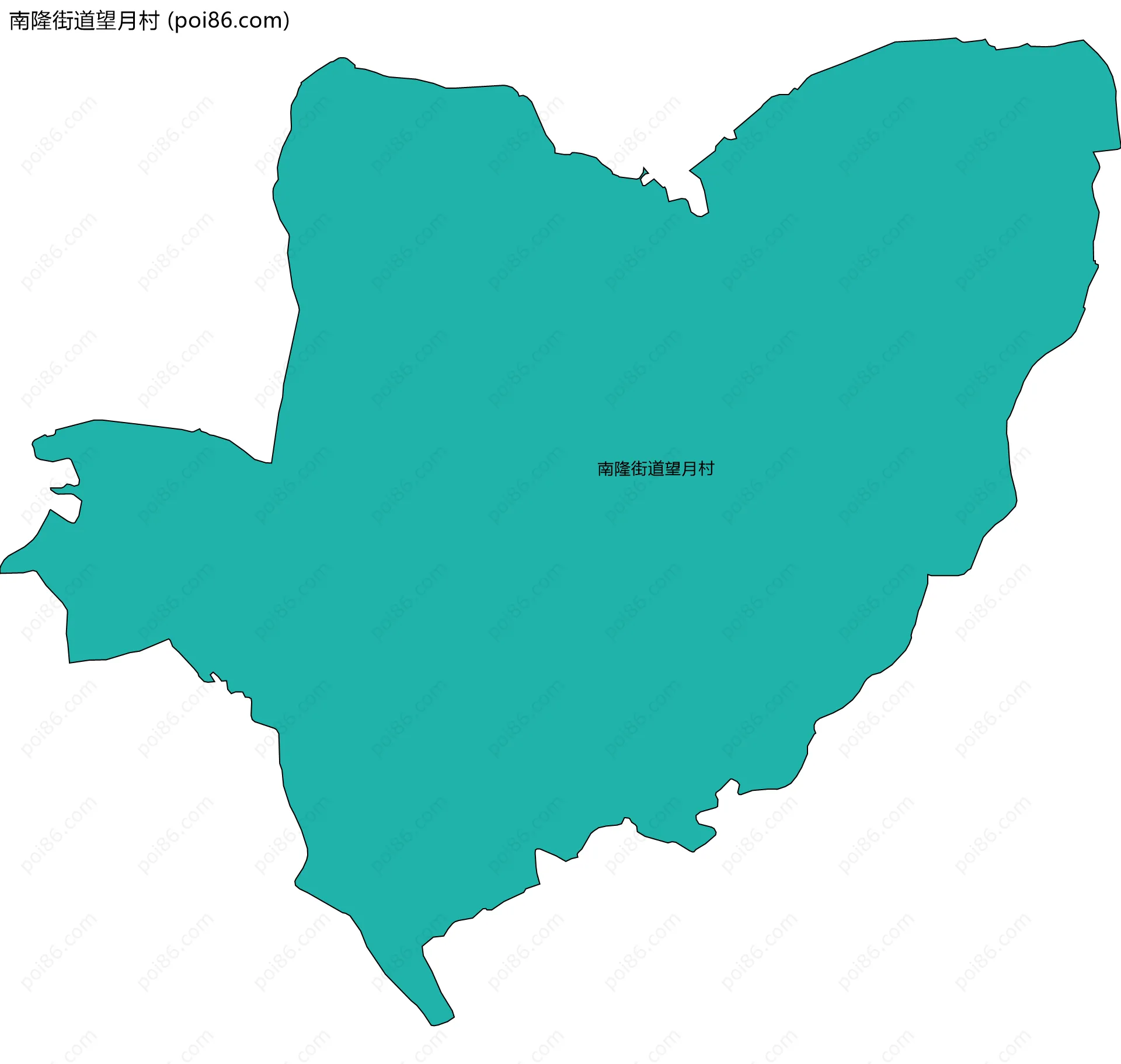 南隆街道望月村边界地图