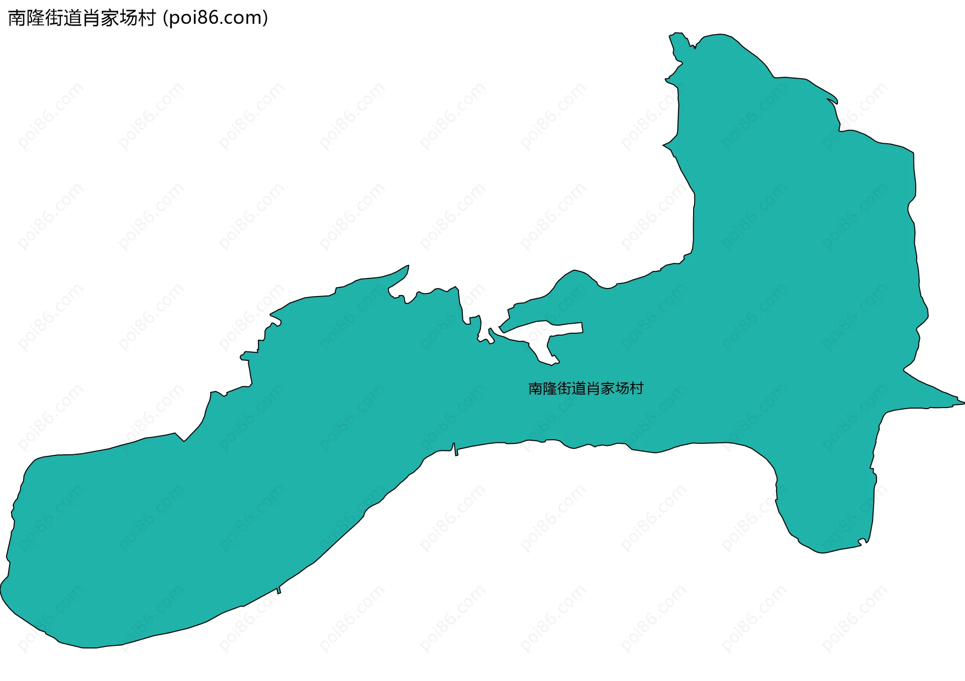 南隆街道肖家场村边界地图