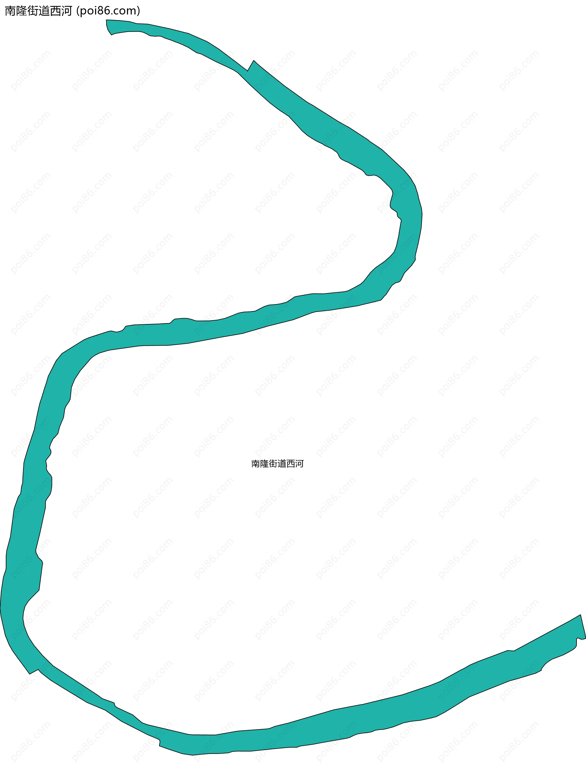 南隆街道西河边界地图