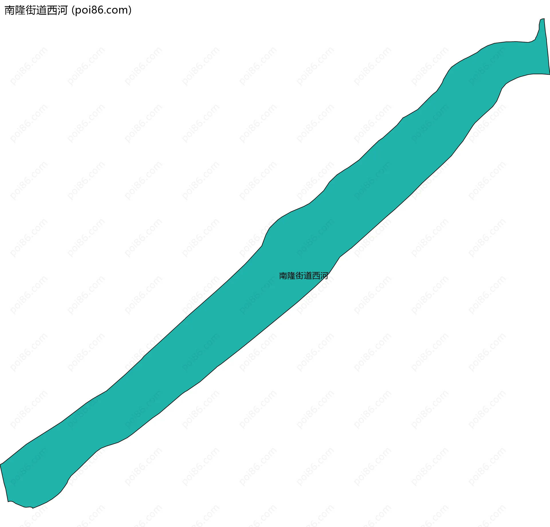 南隆街道西河边界地图