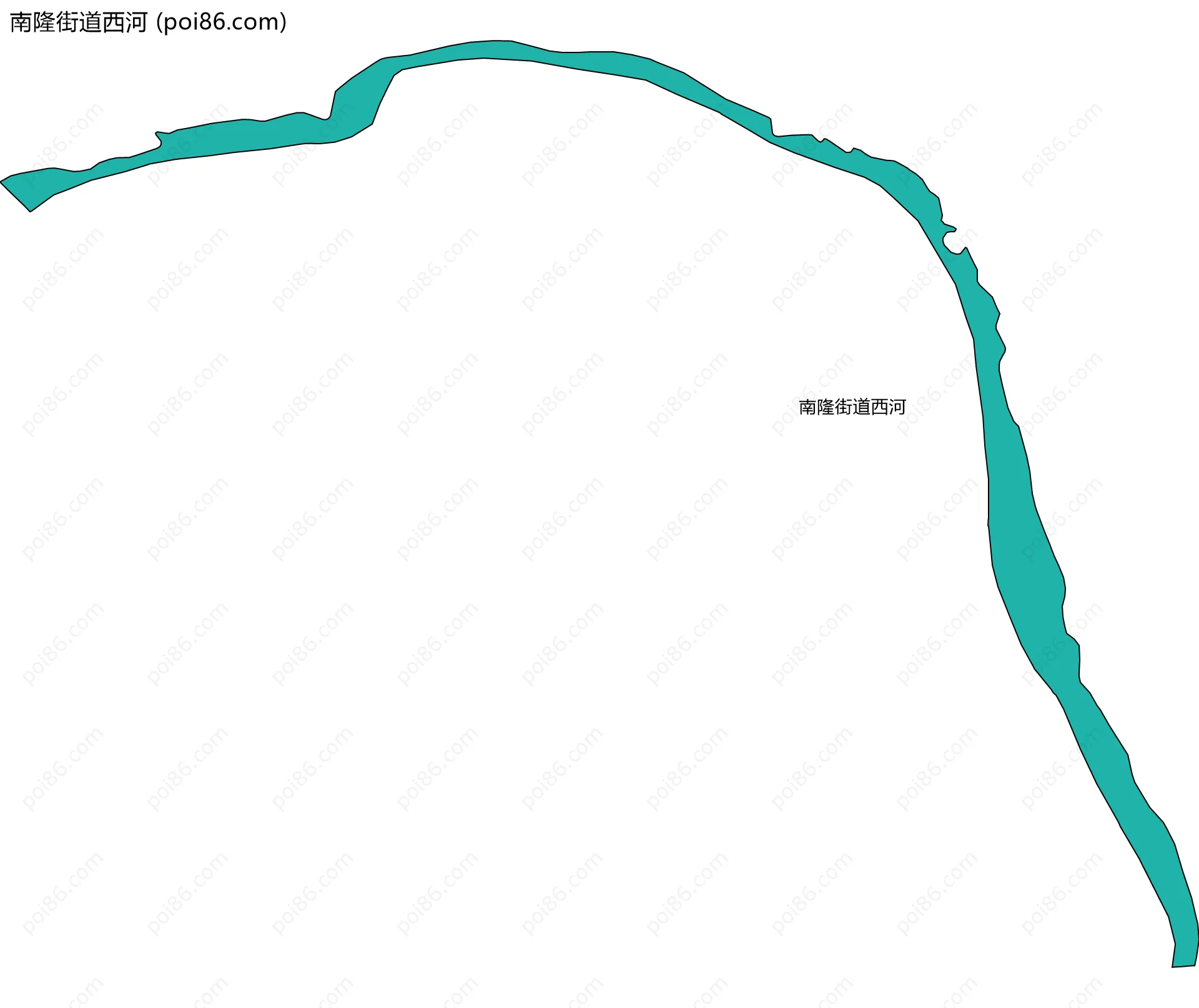 南隆街道西河边界地图