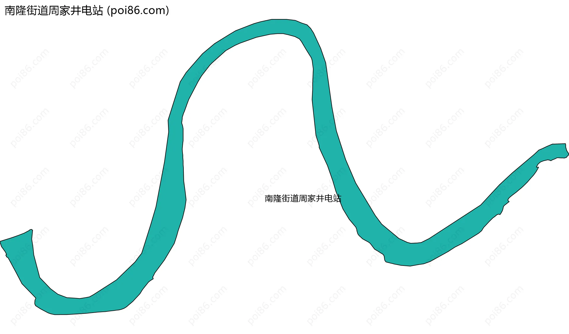南隆街道周家井电站边界地图