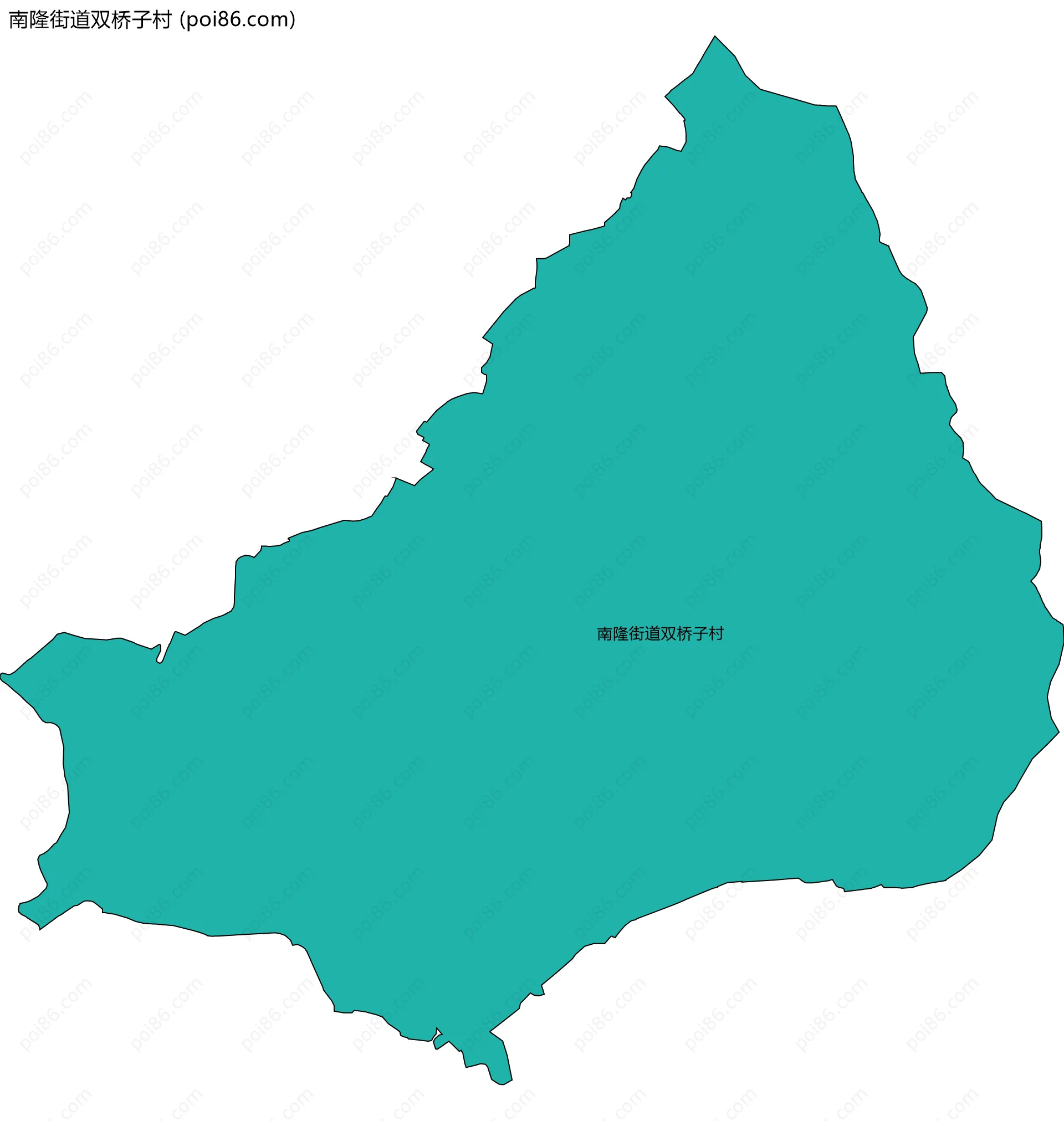 南隆街道双桥子村边界地图