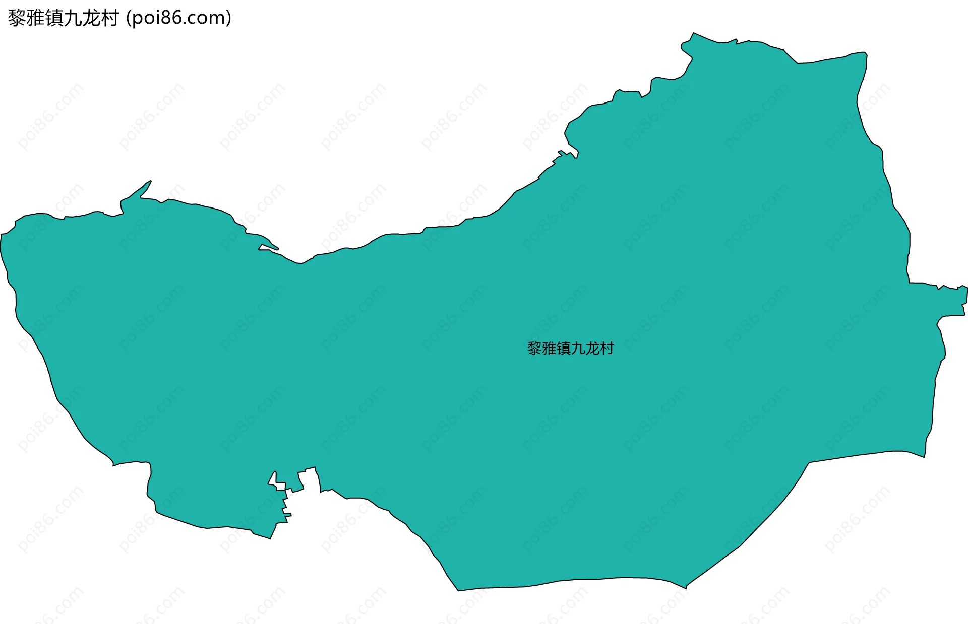 黎雅镇九龙村边界地图