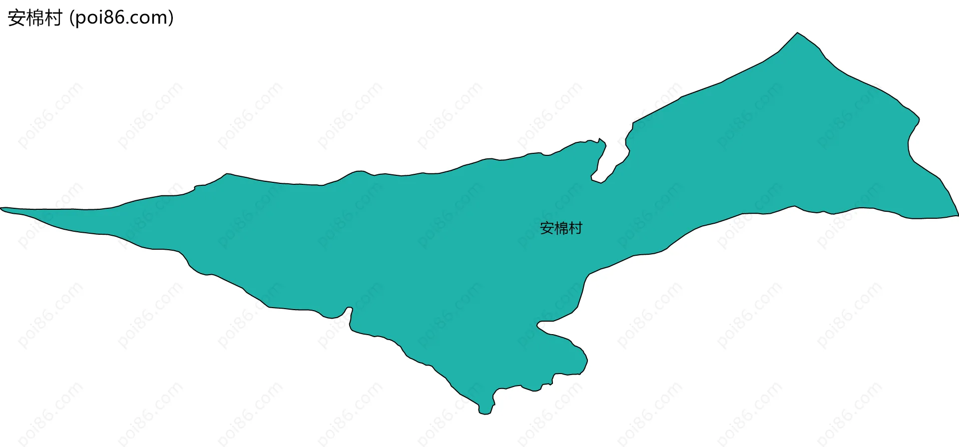 安棉村边界地图